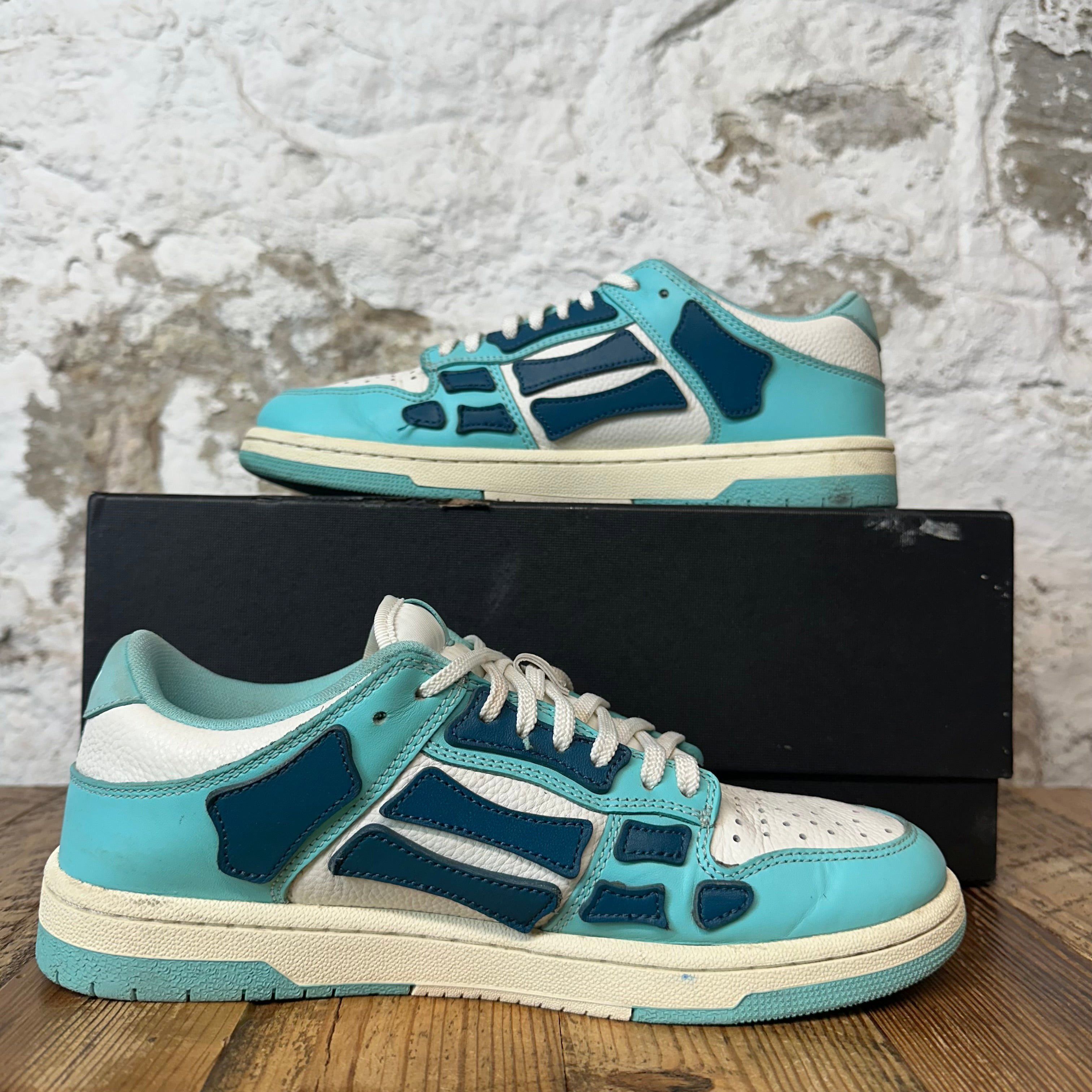 Amiri Amiri Navy Skeleton White Teal Blue Sneaker Sz 7 (40) Size US 7 / EU 40 - 2 Thumbnail