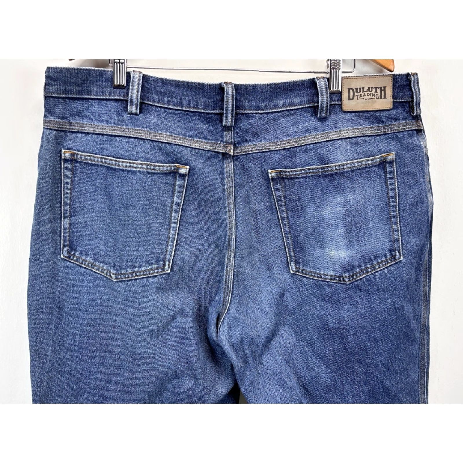 CO Duluth Trading Co Jeans Sz 40x33 Men’s Blue Straight Leg Gusset Size US 40 / EU 56 - 4 Thumbnail