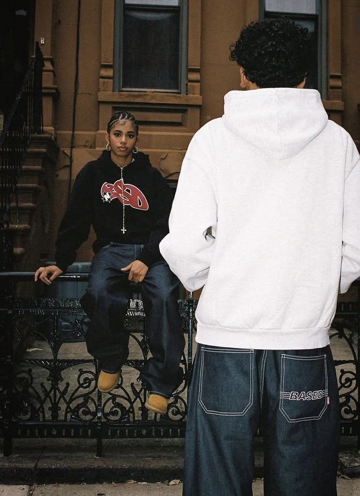 Other 99based dark rinse baggy jeans Size US 32 / EU 48 - 1 Thumbnail