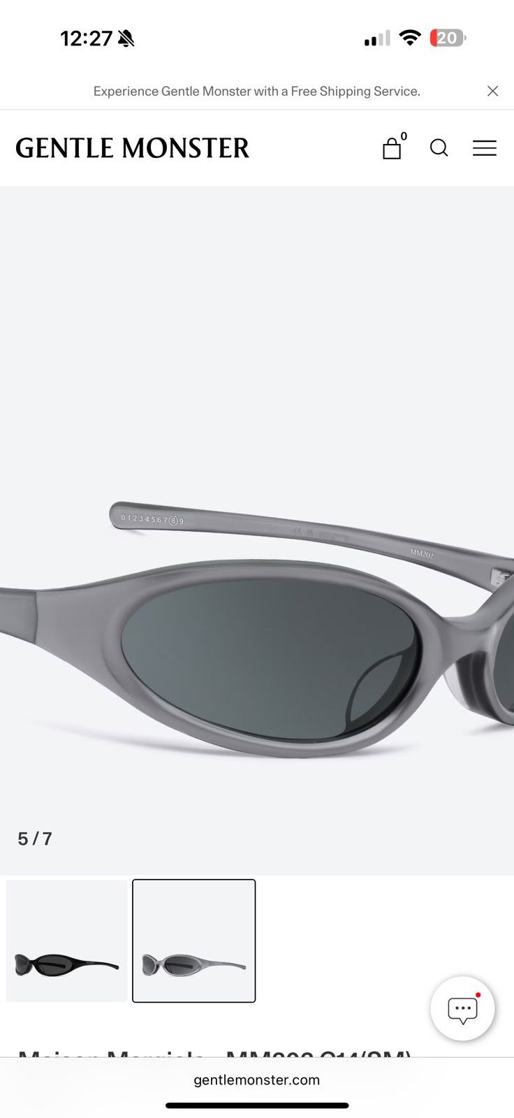 Gentle Monster × Maison Margiela Maison Margiela - MM202 G14(SM) Size ONE SIZE - 7 Thumbnail