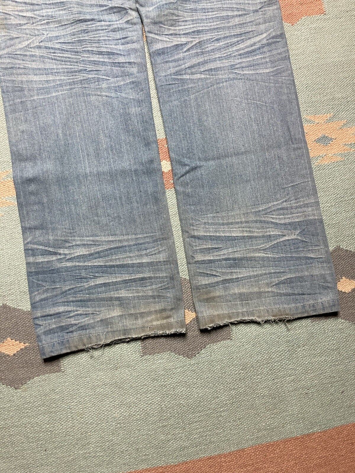 Vintage Vtg y2k baggy jeans embroidered Brooklyn xpress grunge 34x34 Size US 34 / EU 50 - 2 Thumbnail
