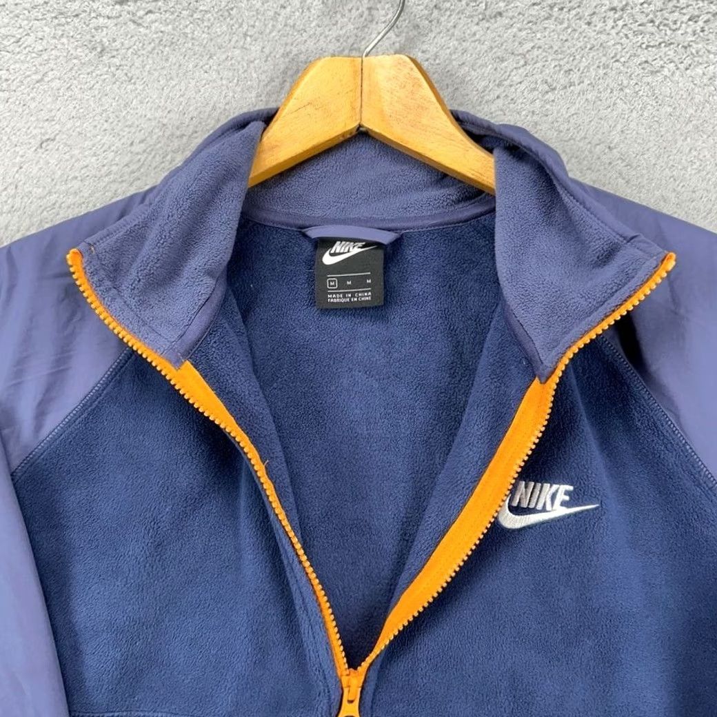 Nike Nike Fleece Sweatshirt Mens Medium Blue Purple Colorblock Quarter Zip Pullover Size US M / EU 48-50 / 2 - 7 Thumbnail