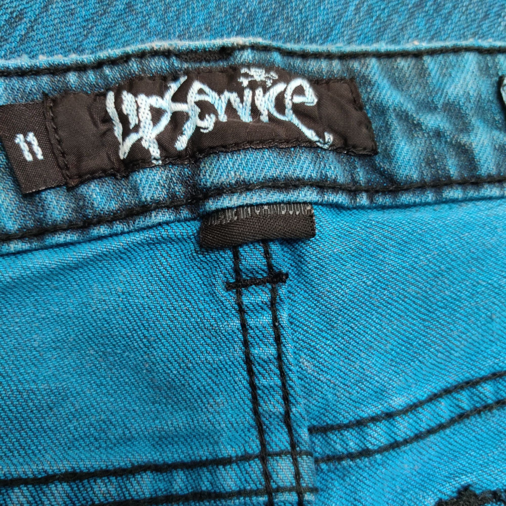 Lip Service Lip Service Juniors Jeans Denim Skinny Jeans Turquoise Blue Size 31" - 3 Thumbnail