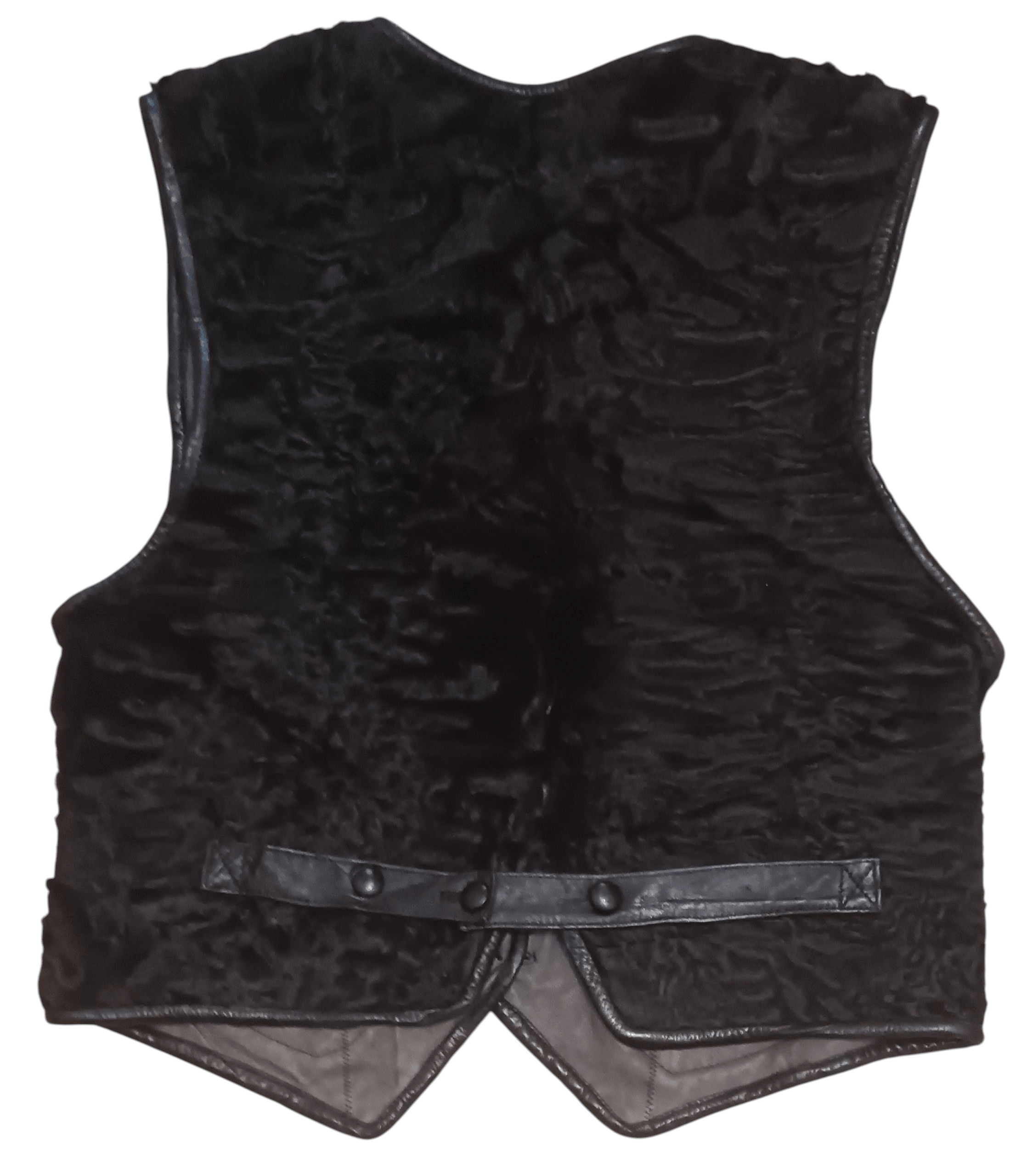 Genuine Leather JAPANESE SHEARLING LEATHER ASYMMETRICAL VEST Size US M / EU 48-50 / 2 - 2 Thumbnail
