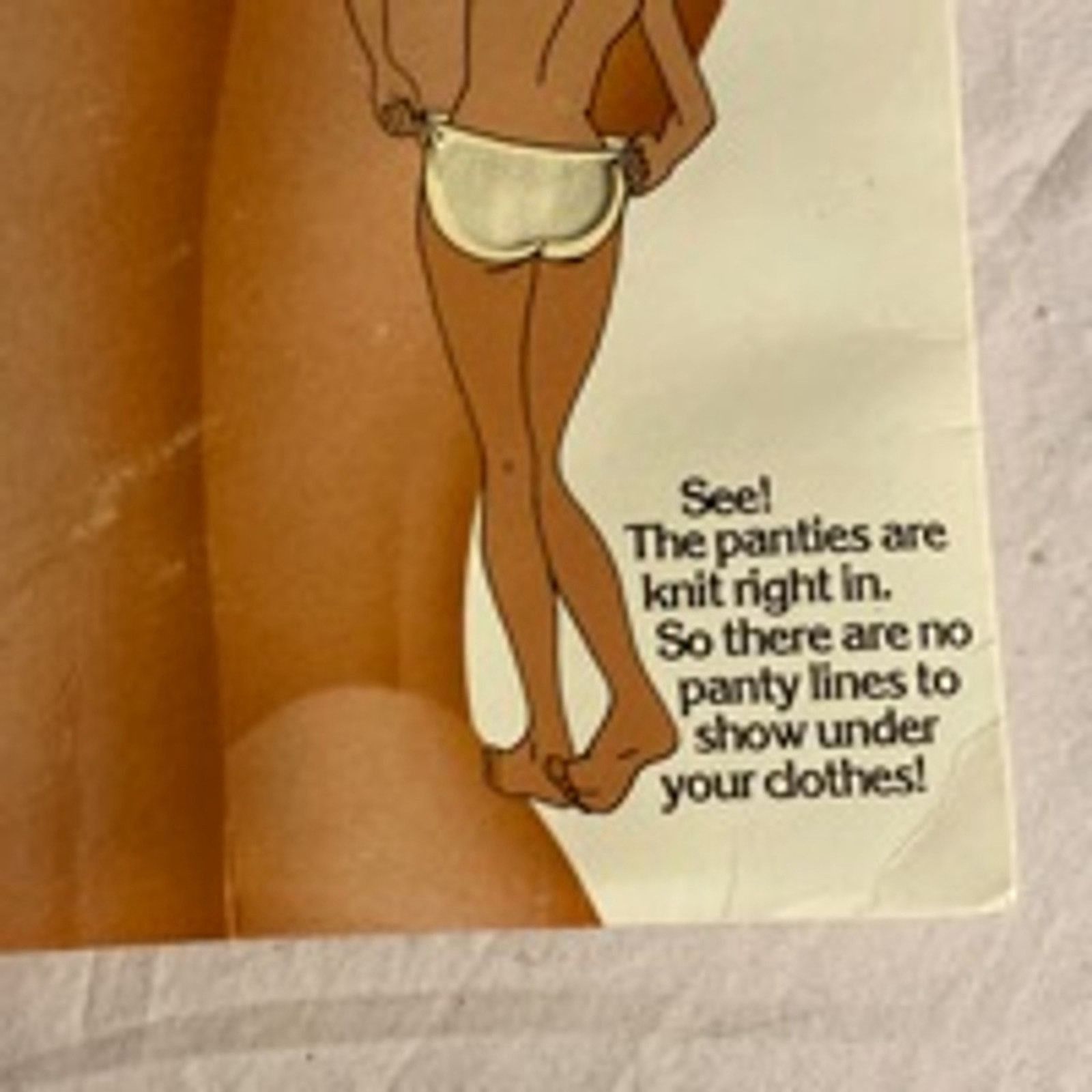 Other Vintage Underalls Pantyhose A-B Suntan Legs Brief Panty Size ONE SIZE - 3 Thumbnail