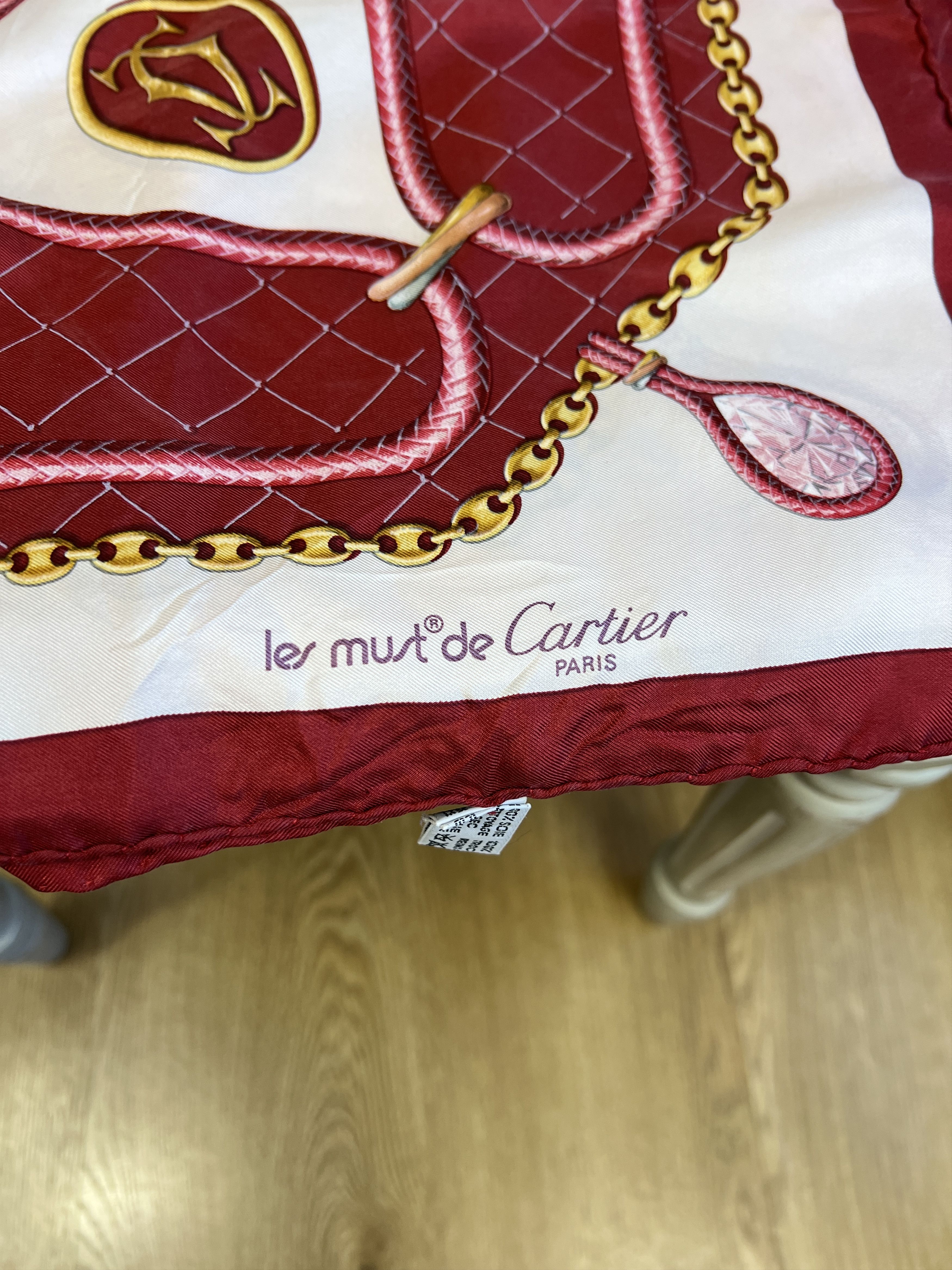 Cartier vintage Cartier scarf 100% silk les Mus De cartier 90 Size ONE SIZE - 2 Thumbnail
