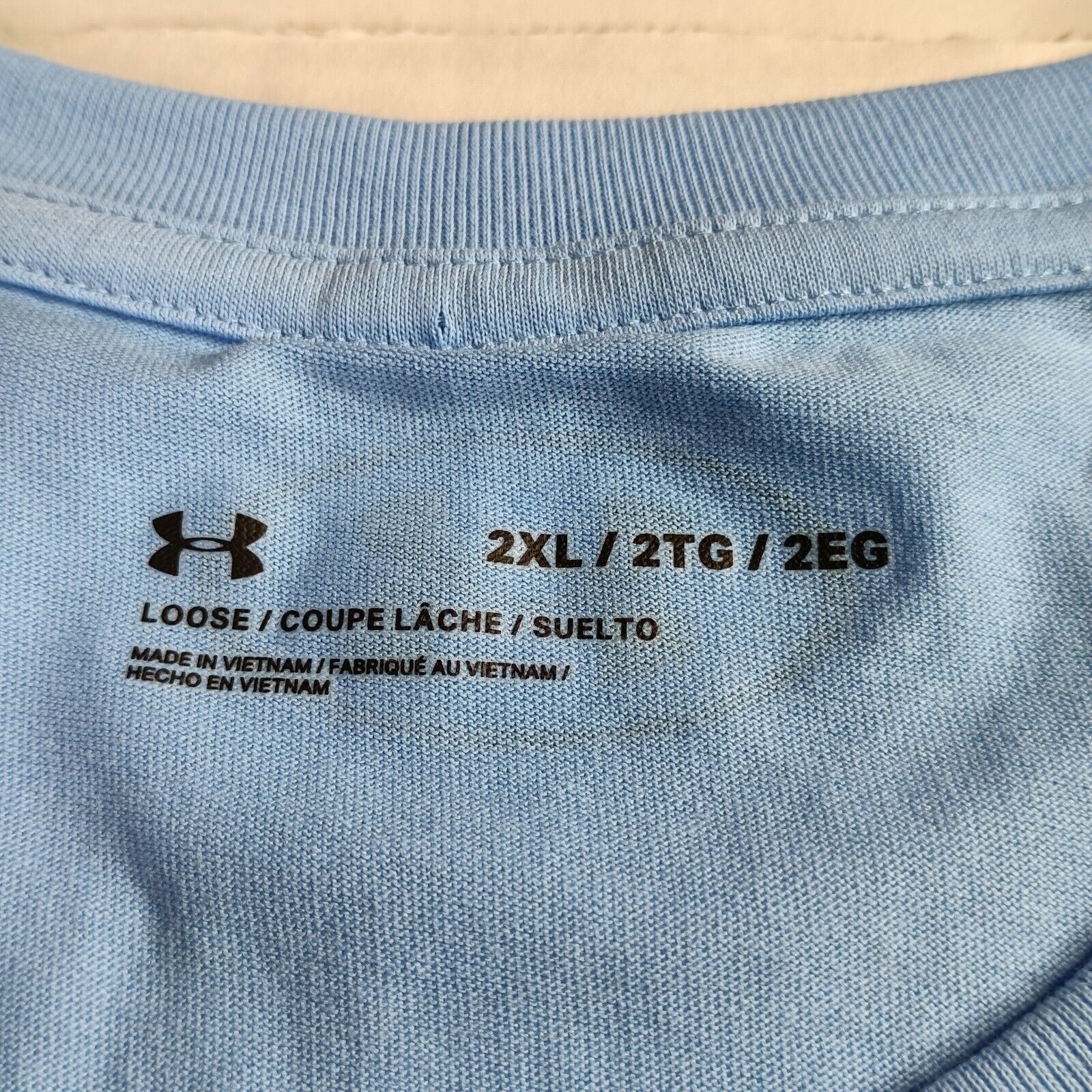 Under Armour Under Armour Tank Top Men's 2XL XXL Sky Blue Cut Off Loose Size US XXL / EU 58 / 5 - 3 Thumbnail
