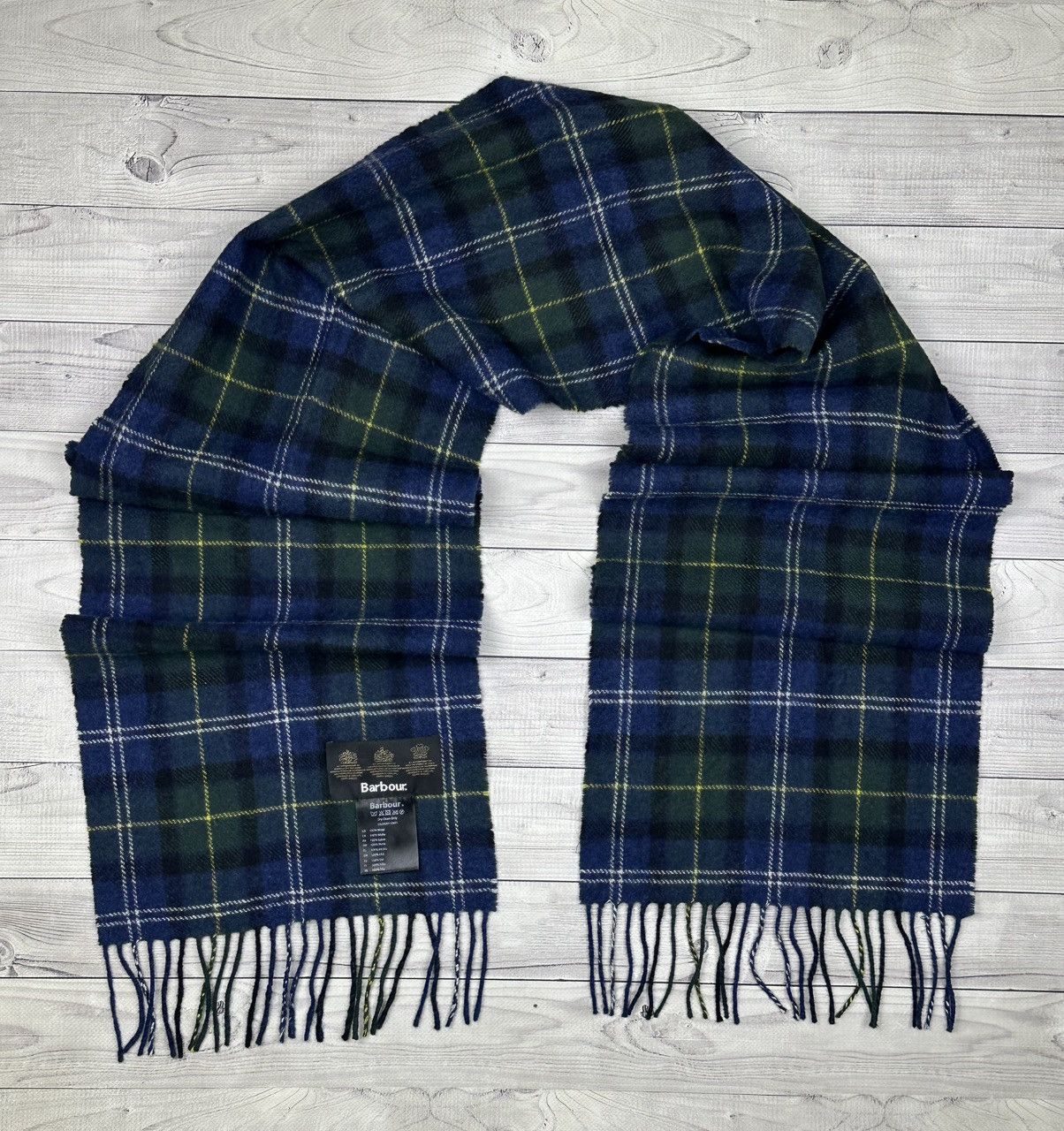 Barbour Barbour 100% wool Scarf Made in Scotland Size ONE SIZE - 4 Thumbnail