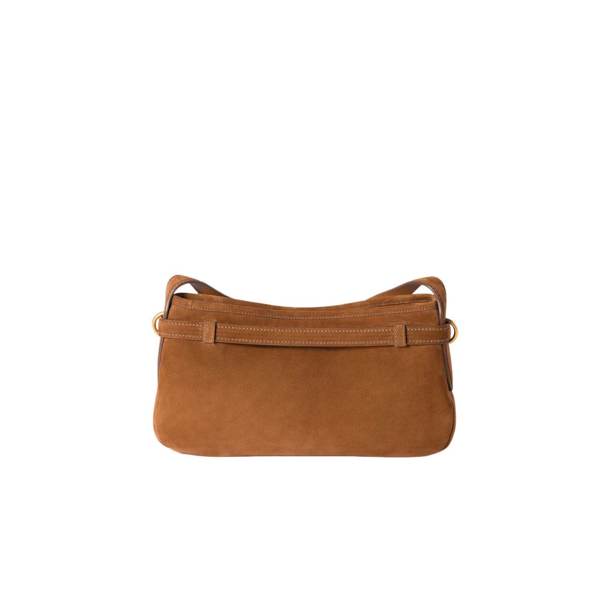 Miu Miu MIU MIU Aventure Regular $2950 Oak Brown Suede Shoulder Bag Size ONE SIZE - 3 Thumbnail