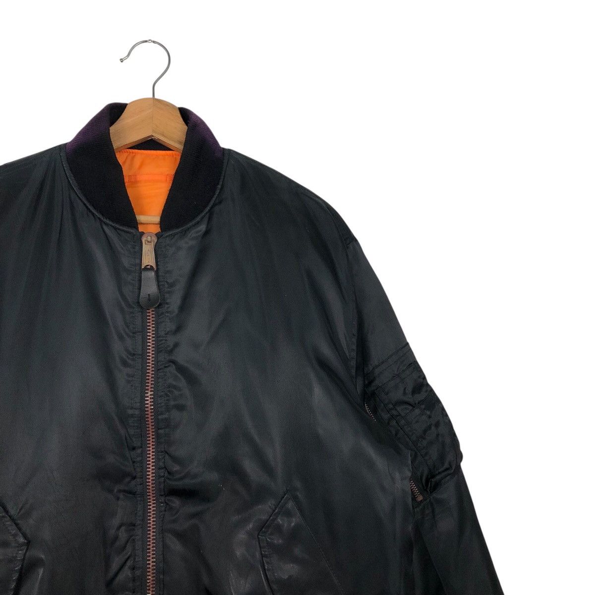 Vintage 📌Vintage Reversible Bomber Jacket Ma 1 Us Air Force Army Size US L / EU 52-54 / 3 - 10 Thumbnail
