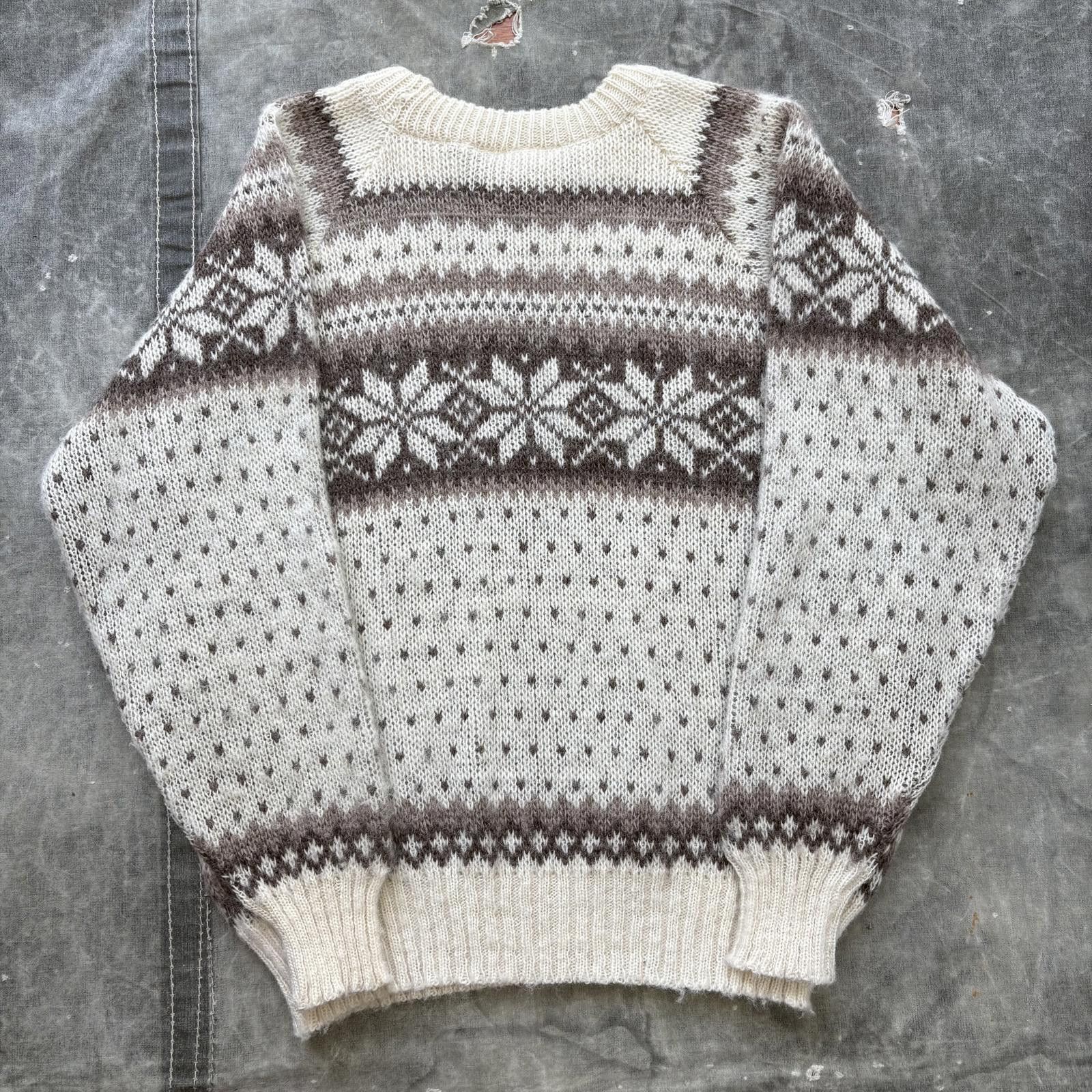 Vintage Vintage 70s Norlender Norway Pure Wool Fair Isle Sweater Size M / US 6-8 / IT 42-44 - 2 Thumbnail