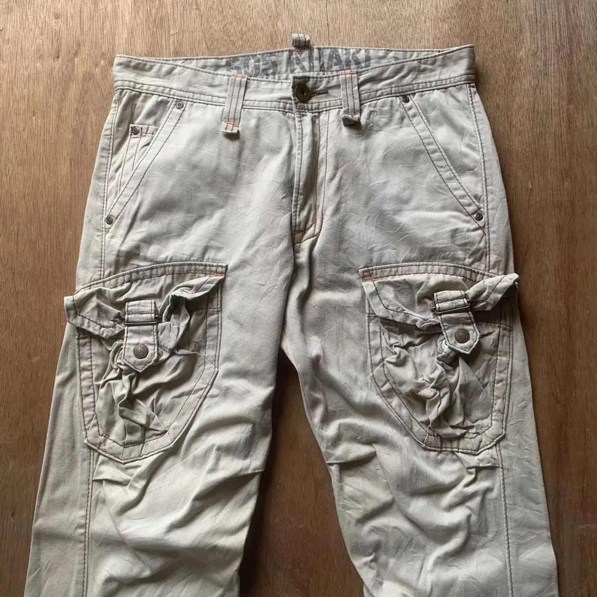 Japanese Brand STEALS 💥 VTG TYPE 505 UTILITY EDWIN CARGO CURVED LEG PANTS Size US 32 / EU 48 - 4 Thumbnail