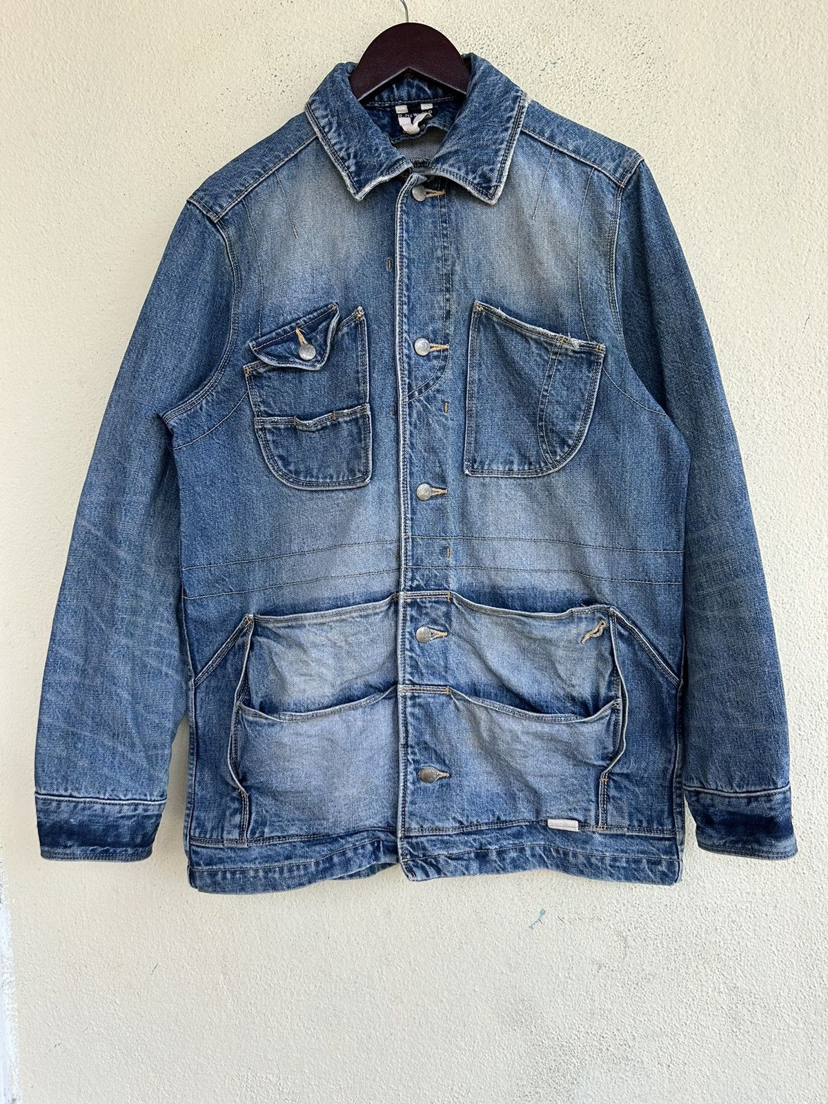 Paul Smith × R.Newbold R Newbold Multi Pocket Trucker Denim Jacket Size US M / EU 48-50 / 2 - 1 Thumbnail