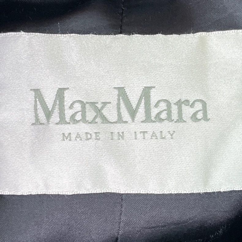 Max Mara Max Mara Black Alpaca Coat Size L / US 10 / IT 46 - 3 Thumbnail