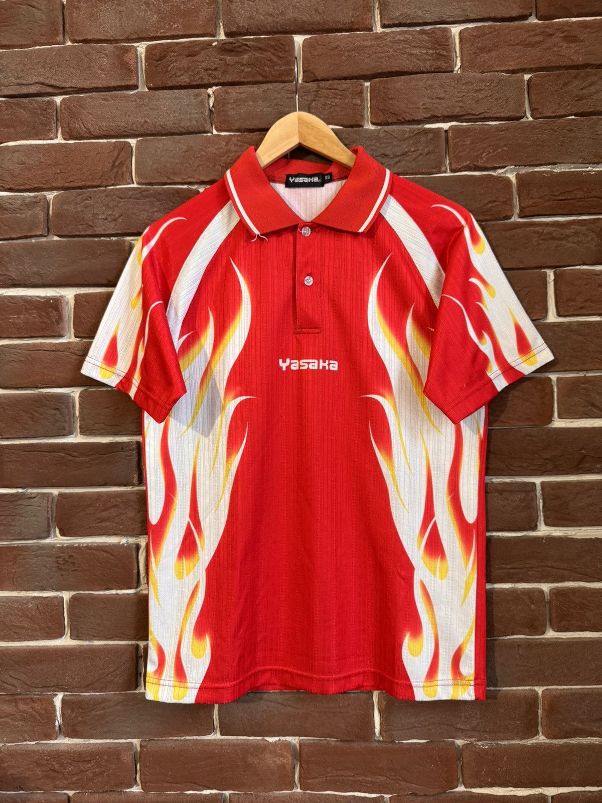 Japanese Brand Rare Vintage Y2K Yasaka Japan vintage flame jersey hype XS Size US XS / EU 42 / 0 - 1 Thumbnail