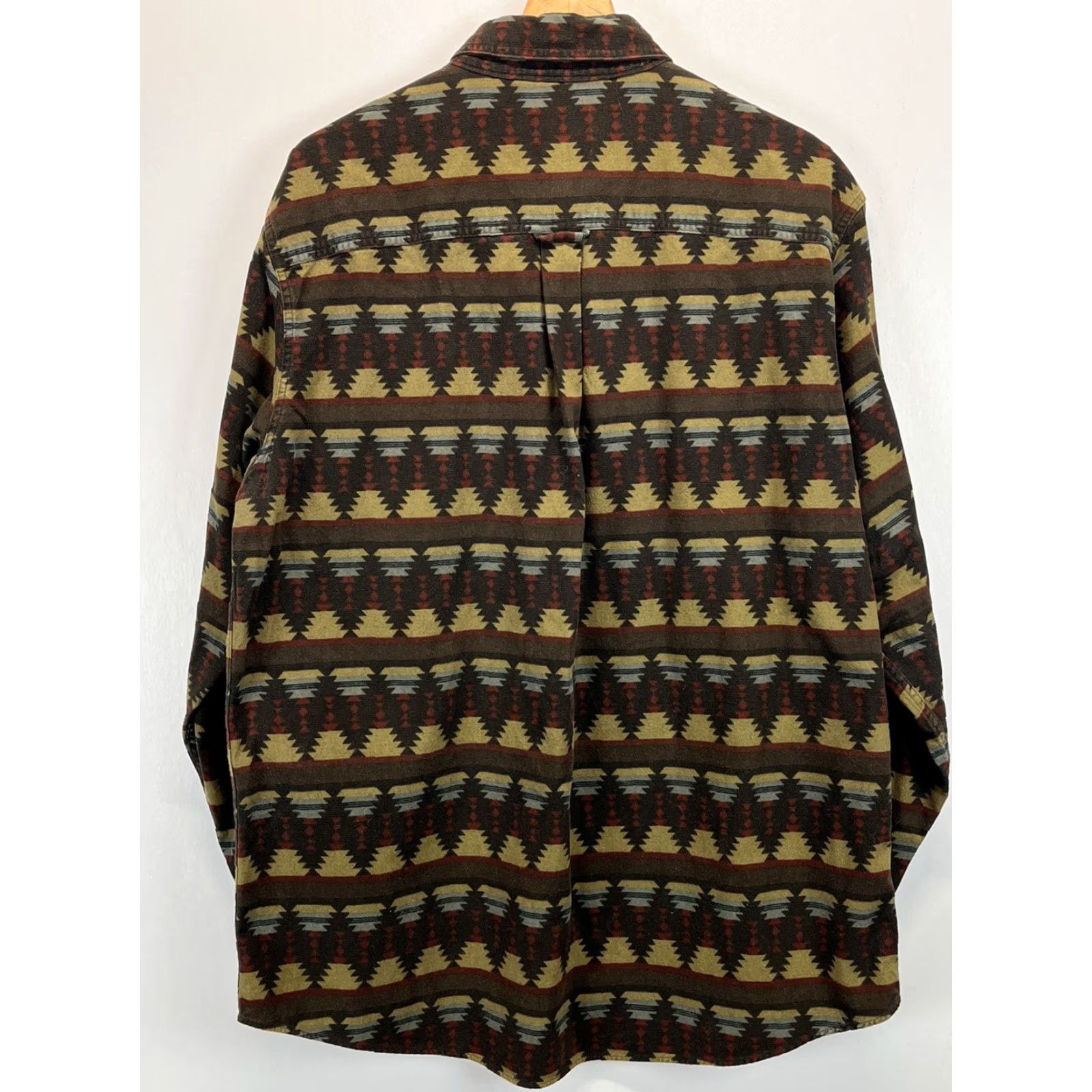 Vintage Vtg Woolrich Button Down Shirt Sz X-Large Mens Aztec Southwest Blanket Flannel Size US XL / EU 56 / 4 - 2 Thumbnail