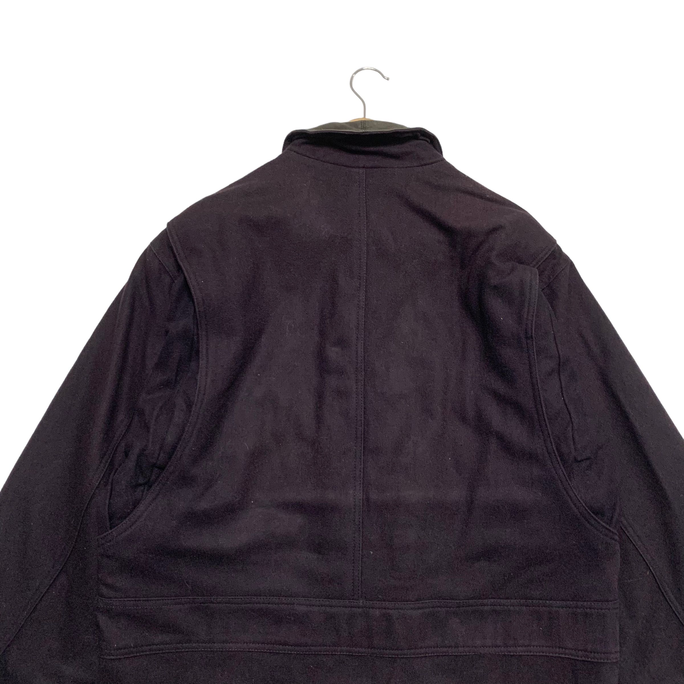 Aquascutum Vintage Aquascutum Wool Leather Coat Size US XS / EU 42 / 0 - 6 Thumbnail