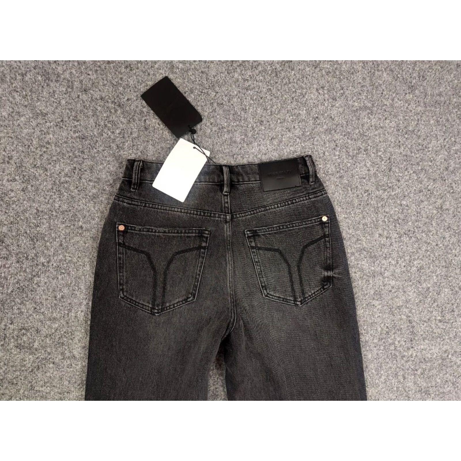 Miss Sixty Miss Sixty Vicki Mom Jeans Women 27 Gray Denim 5-Pocket Distressed Vintage 90s Logo Style Size 27" / US 4 / IT 40 - 6 Thumbnail