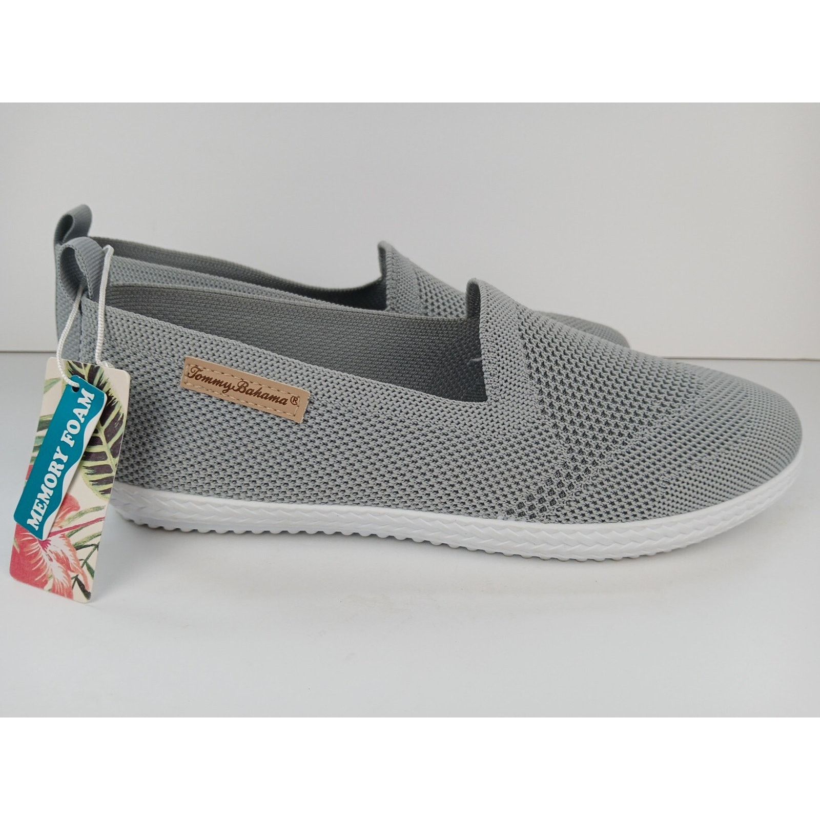 Tommy Bahama Tommy Bahama Gray Knit Slip On Casual Shoes Women’s Sz 9.5 Size US 9.5 / IT 39.5 - 3 Thumbnail