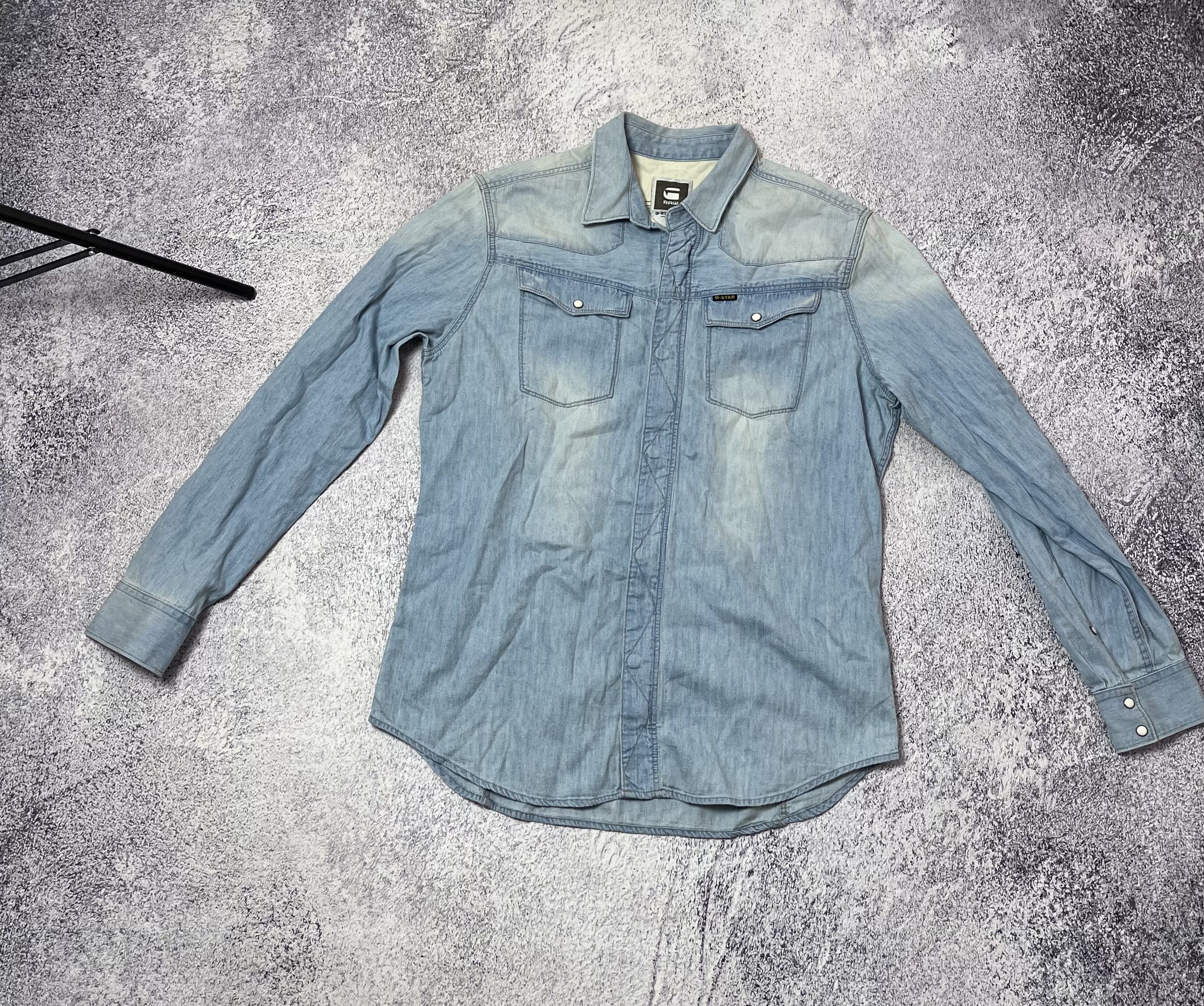 G-Star Mens vintage zip shirt G-Star Raw size Xl Size US XL / EU 56 / 4 - 1 Thumbnail