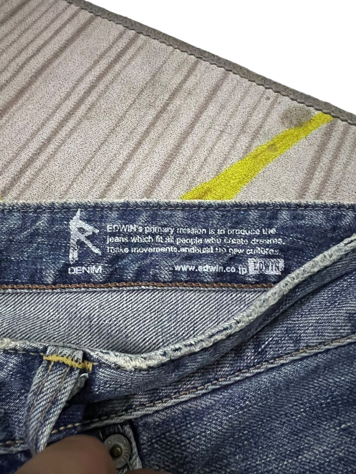 Edwin Edwin 502R Distress Mud Wash Jean Very Rare Size US 33 - 13 Thumbnail