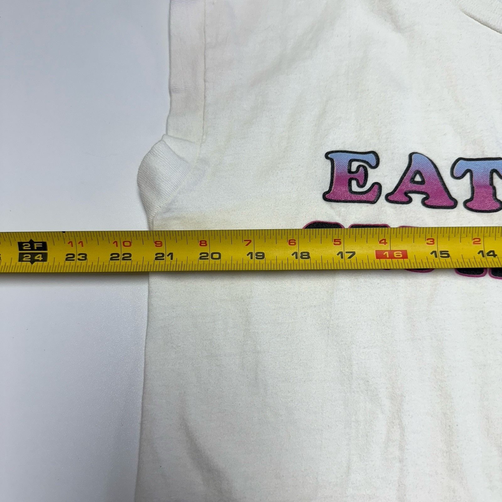 Vintage Vintage 90s Funny Party T Shirt XL 21x25 Eat Drink Get Far & Size US XL / EU 56 / 4 - 12 Thumbnail