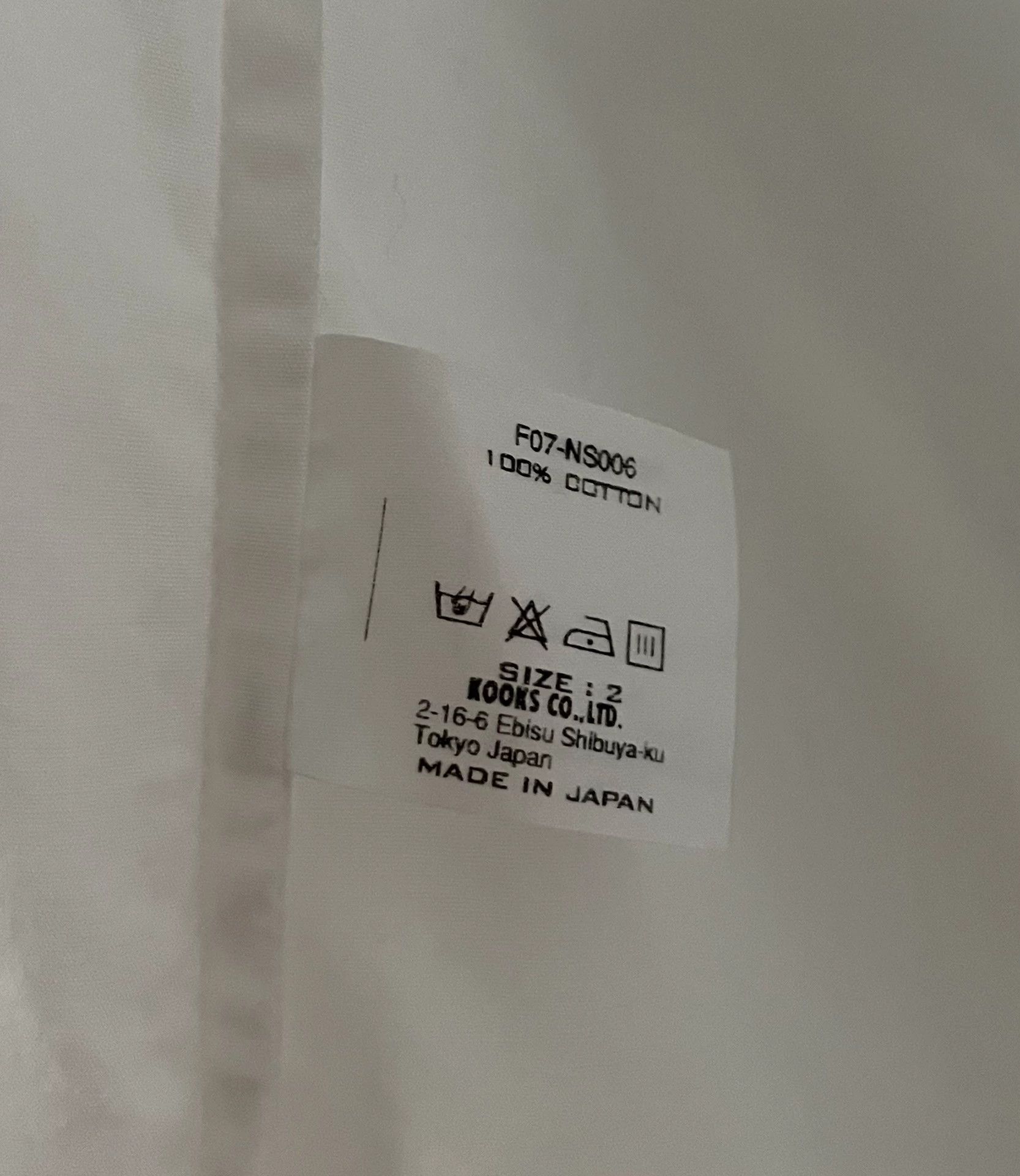 Number (N)ine Number (N)ine 07AW Shirt Button Collar Closure Size US M / EU 48-50 / 2 - 5 Thumbnail