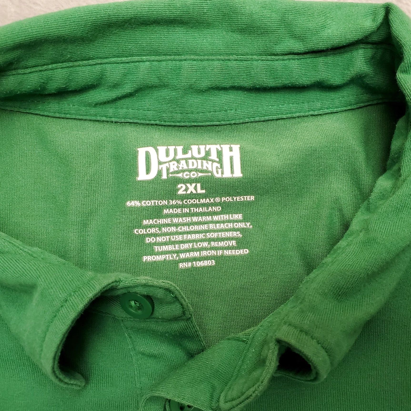 Vintage Duluth Trading Co. Shirt Mens XXL Green Short Sleeve Polo 100% Cotton Outdoors Polo Shirt Mens 2XL Green Outdoors Classic Size US XXL / EU 58 / 5 - 4 Thumbnail