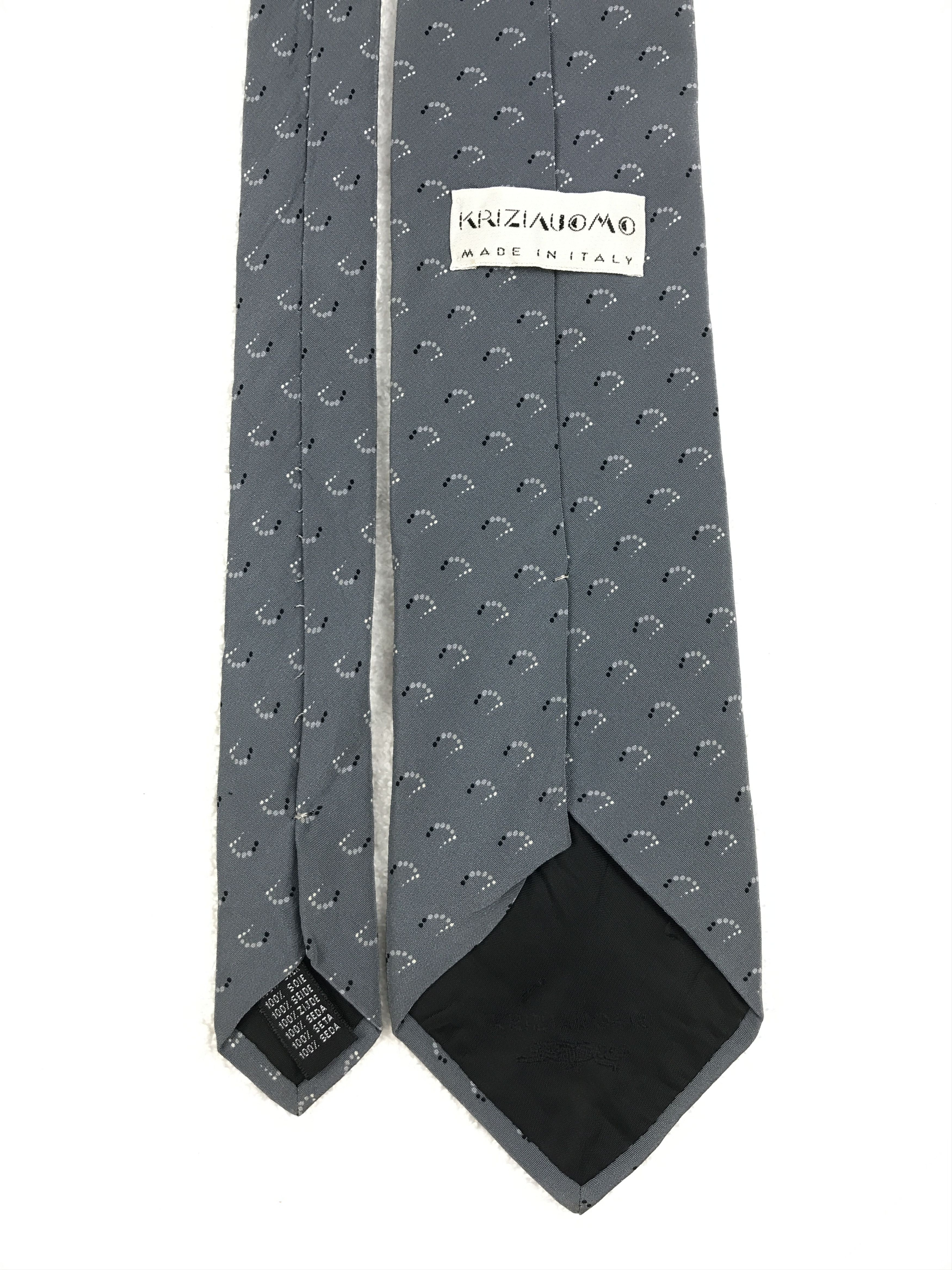Krizia Uomo × Vintage Vintage Krizia Uomo Silk Necktie Size ONE SIZE - 4 Thumbnail