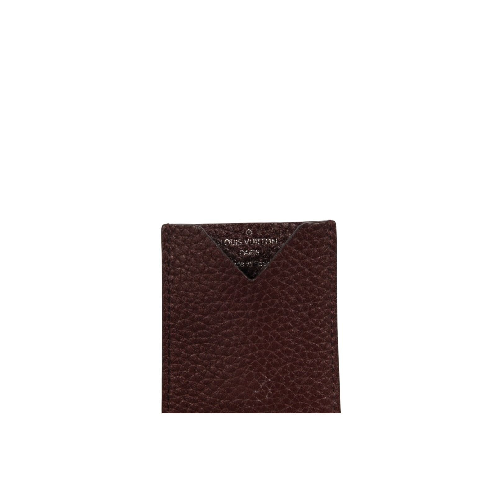Louis Vuitton Taurillon Card File Holder Bordeaux Red Leather Size ONE SIZE - 3 Thumbnail