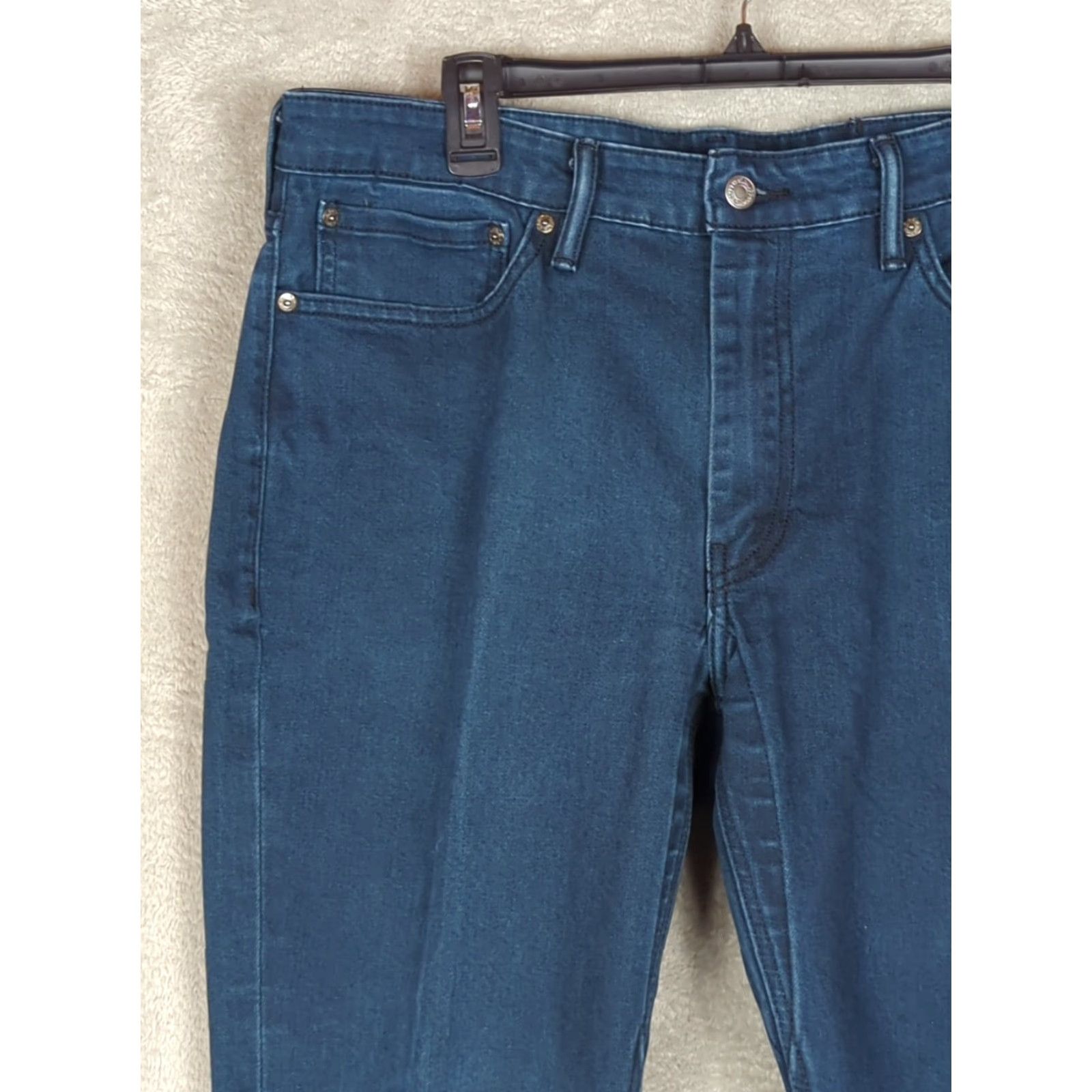 Levi's Levi's Jeans Slim 511 Commuter Reflective Dark Blue 36x27 5-Pocket Button Zipper Denim Jeans Mens Regular Slim Fit City Biker College Streetwear Size US 36 / EU 52 - 4 Thumbnail
