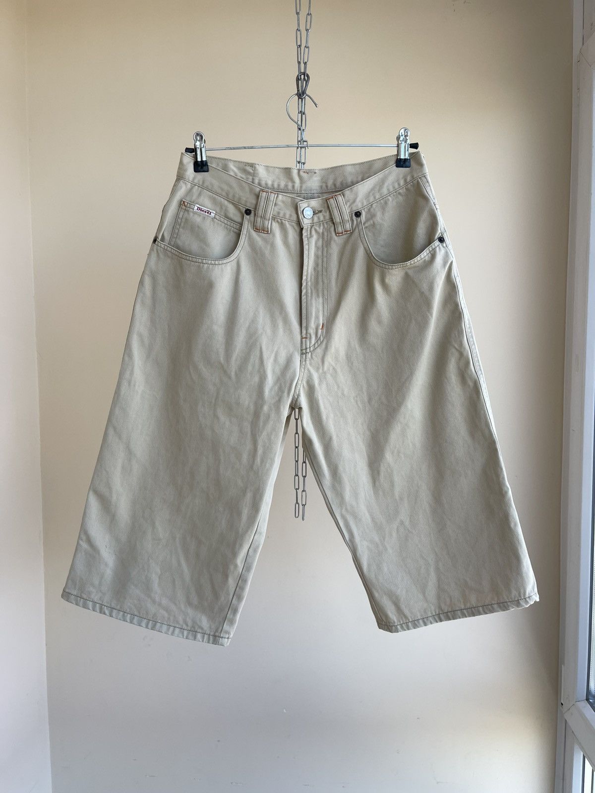 Ekans High Rise Knee Length Denim Shorts Jorts Vintage 90s