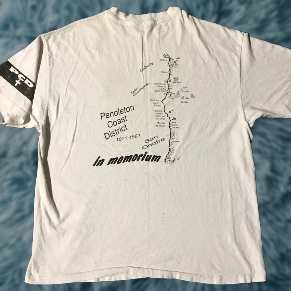 Pendleton VINTAGE California Lifeguard Pendleton Coast Shirt L White Beach Surf Grunge 90s USA Mens Short Sleeve T-Shirt Size L Size US L / EU 52-54 / 3 - 1 Thumbnail