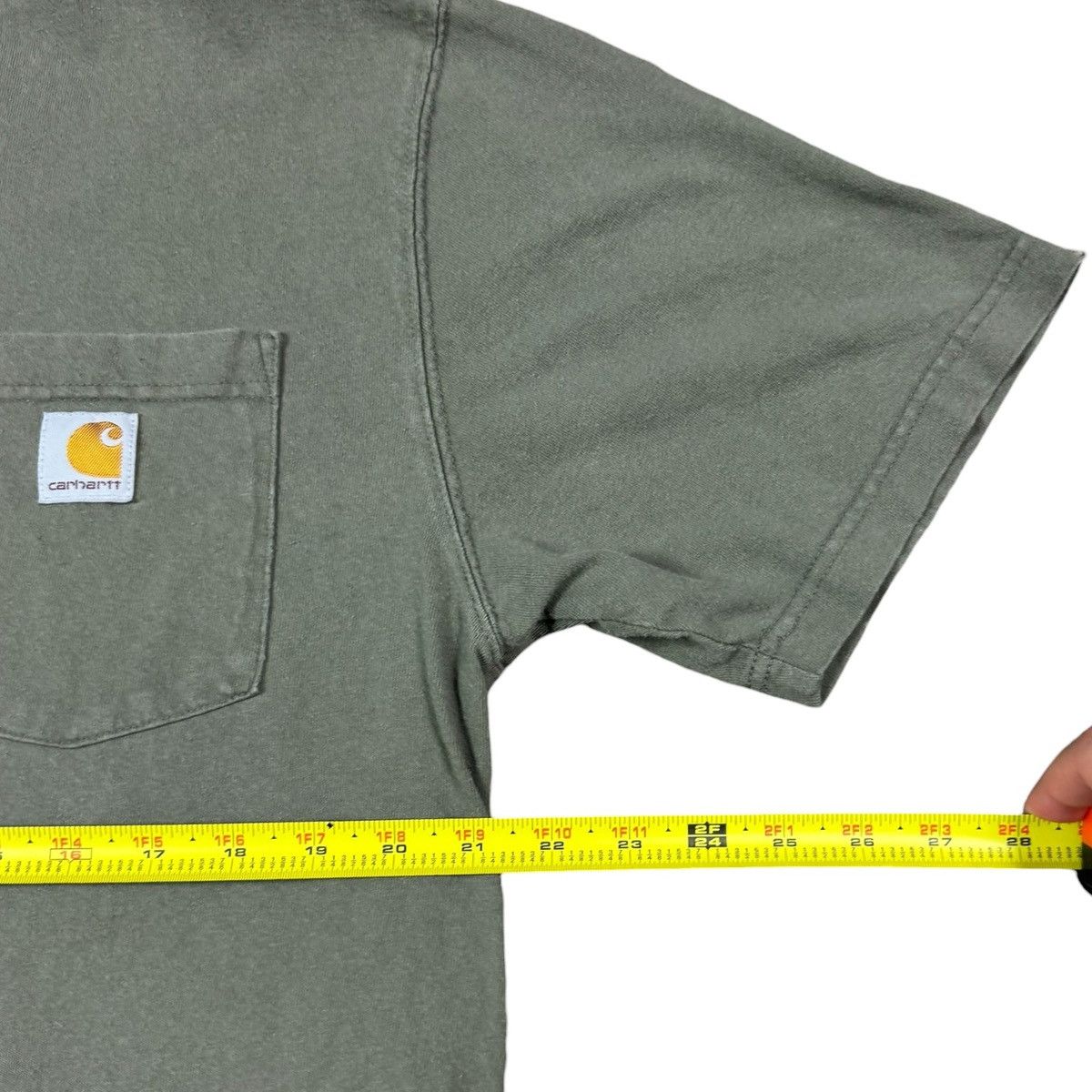 Carhartt Carhartt Green Patch Pocket Work Shirt Men's Medium FLAW Size US M / EU 48-50 / 2 - 7 Thumbnail