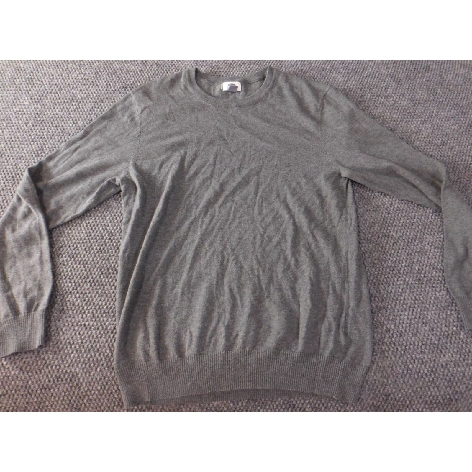 Old Navy Old Navy Womens Sweater Pullover V-Neck Gray M Casual Knit Puff Sleeve Button Bow Regular Size M Womens Size M / US 6-8 / IT 42-44 - 2 Thumbnail
