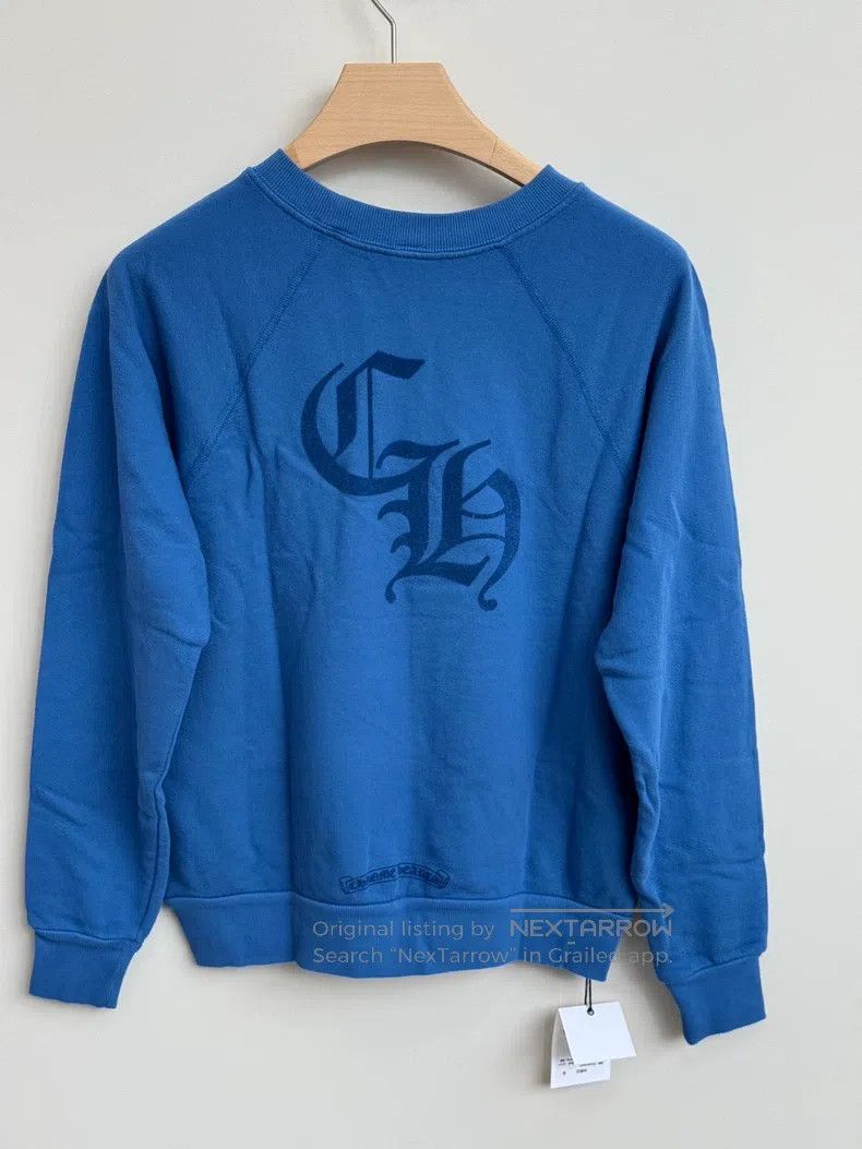 Chrome Hearts CHROME HEARTS Size M Cross flocking logo blue sweater Size US M / EU 48-50 / 2 - 5 Thumbnail