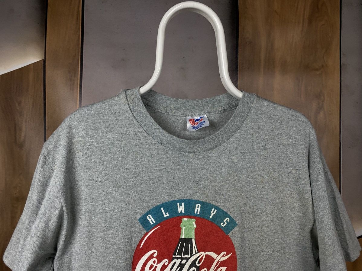 Coca Cola 🍹Vintage 90s T-Shirt Always Coca Cola Hanes VTG Tee🍹 Size US L / EU 52-54 / 3 - 6 Thumbnail