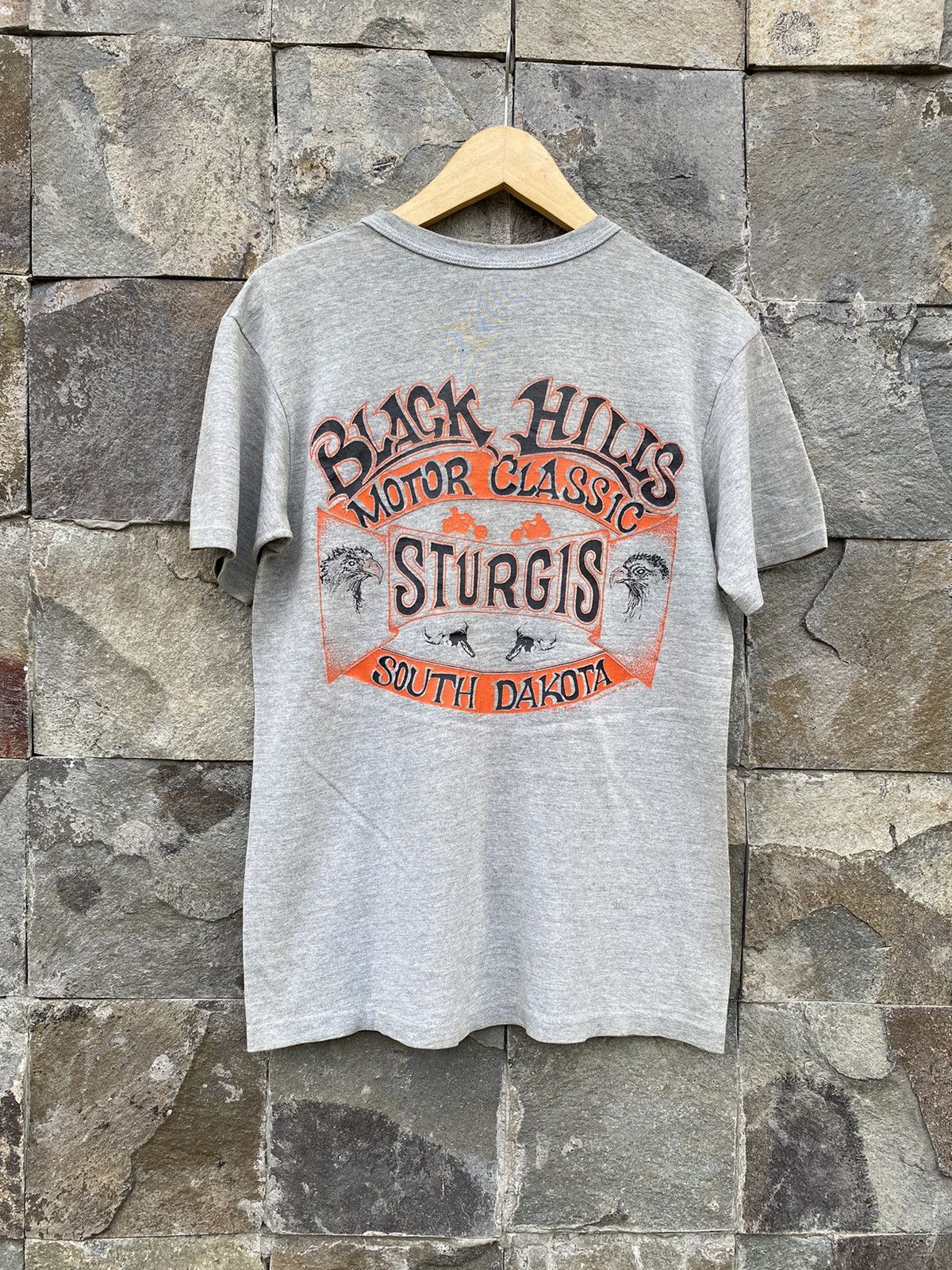 Vintage 80s Sturgis Black Hills South Dakota Shirt Size US M / EU 48-50 / 2 - 2 Thumbnail