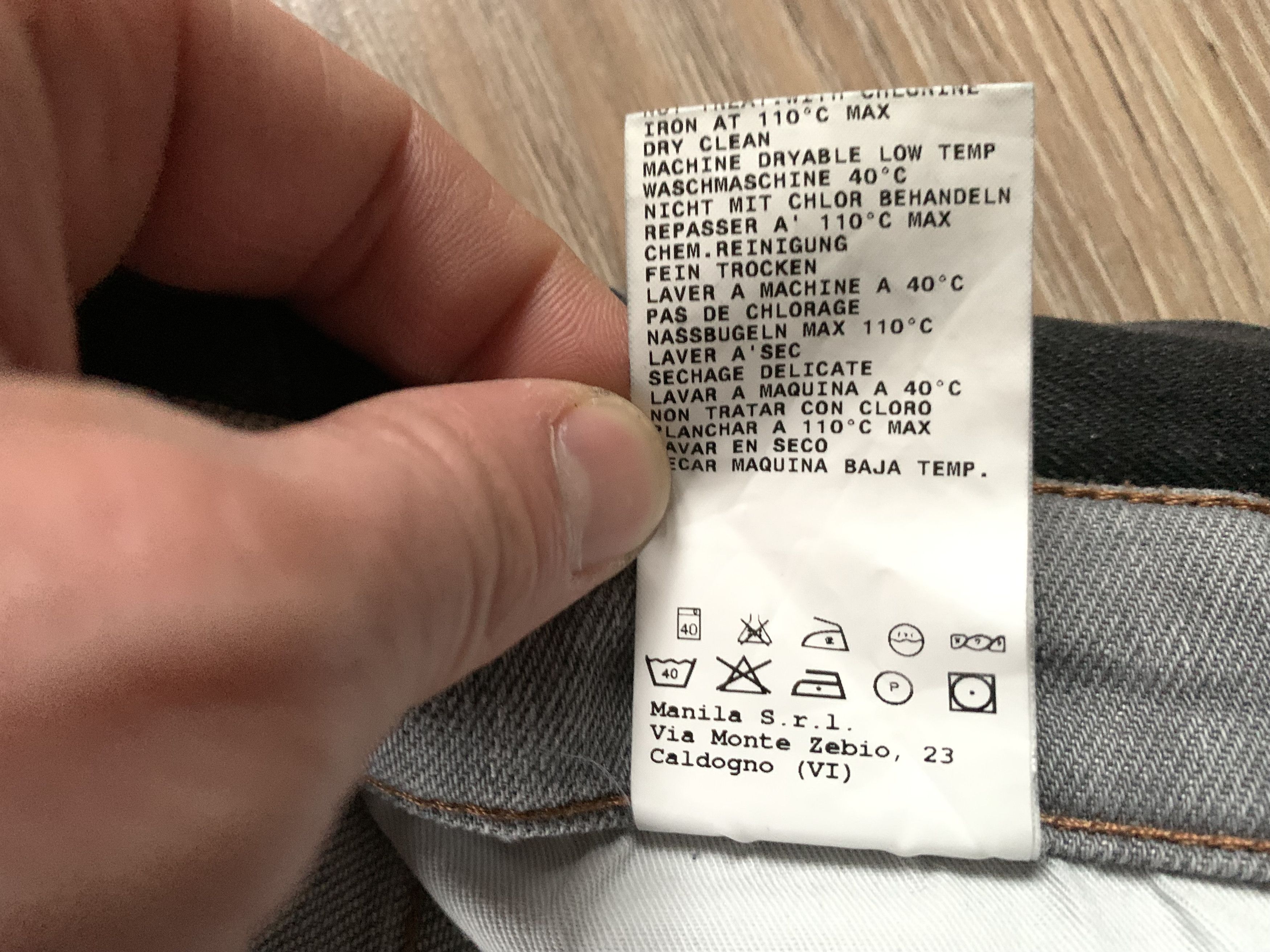 Grifoni Mauro Grifoni Pier Wax Grey Jeans Size US 35 - 13 Thumbnail