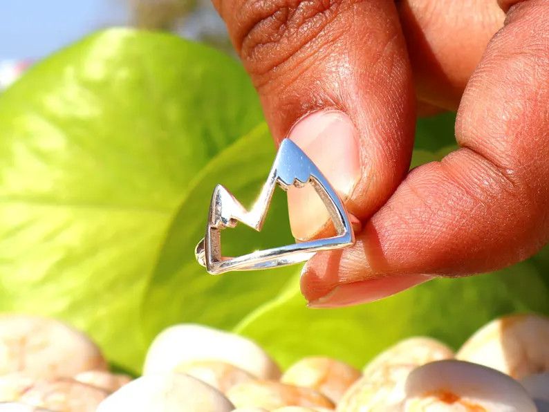 Handmade Handmade Heartbeat Ring, 925 Silver Ring, Statement Jewelry Size ONE SIZE - 5 Thumbnail
