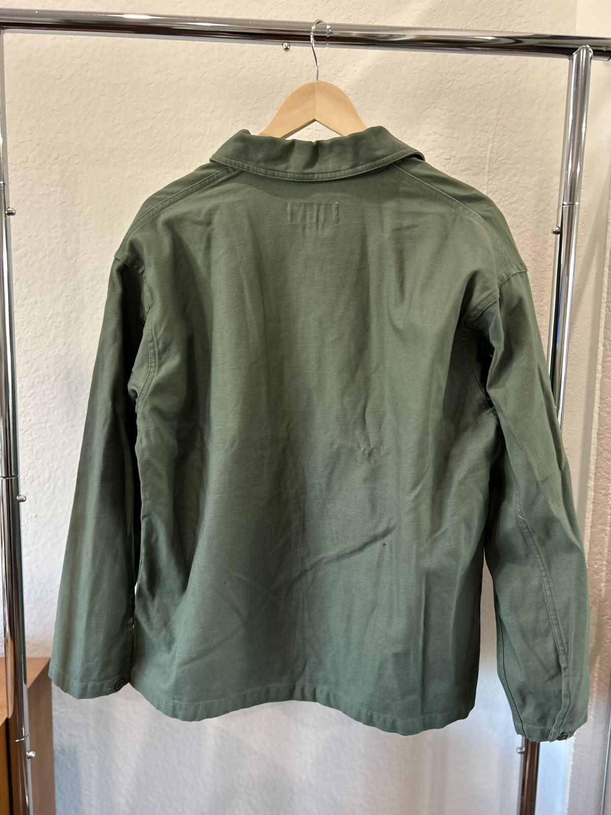 Engineered Garments Workaday Army Shirt Olive Reverse Sateen size S Size US S / EU 44-46 / 1 - 3 Thumbnail