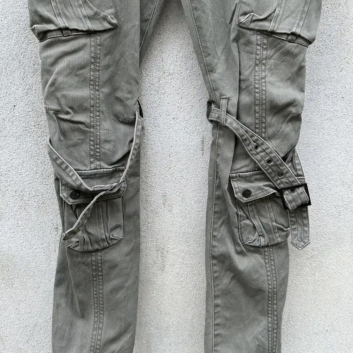 Vintage SEMATIC DESIGN 🔥BONDAGE PUNK FLARE/BOOTCUT RARE MULTI CARGO Size US 32 / EU 48 - 4 Thumbnail
