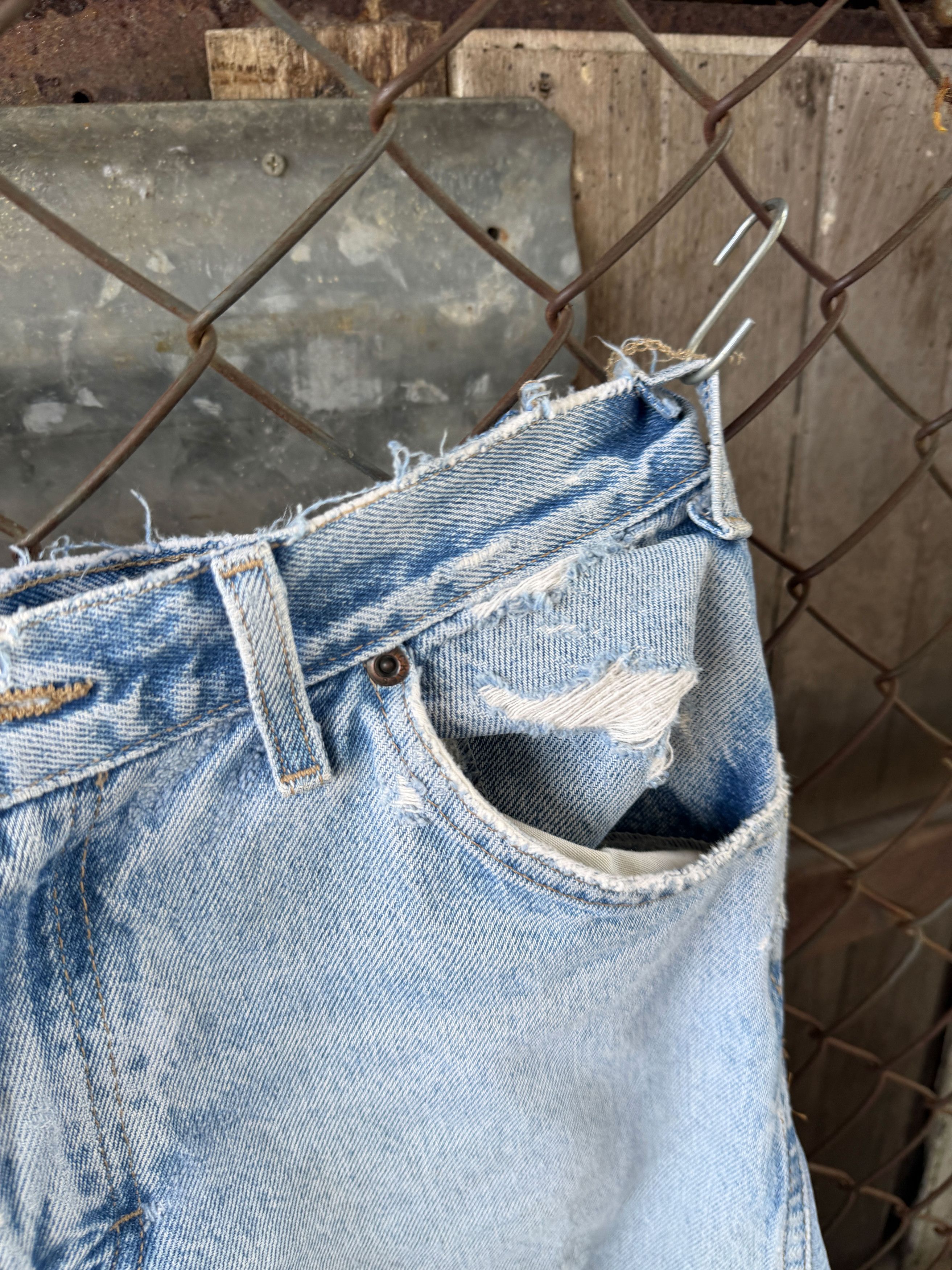 Dickies Vintage DICKIES Thrashed 3/4 Carpenter Size US 31 - 10 Thumbnail