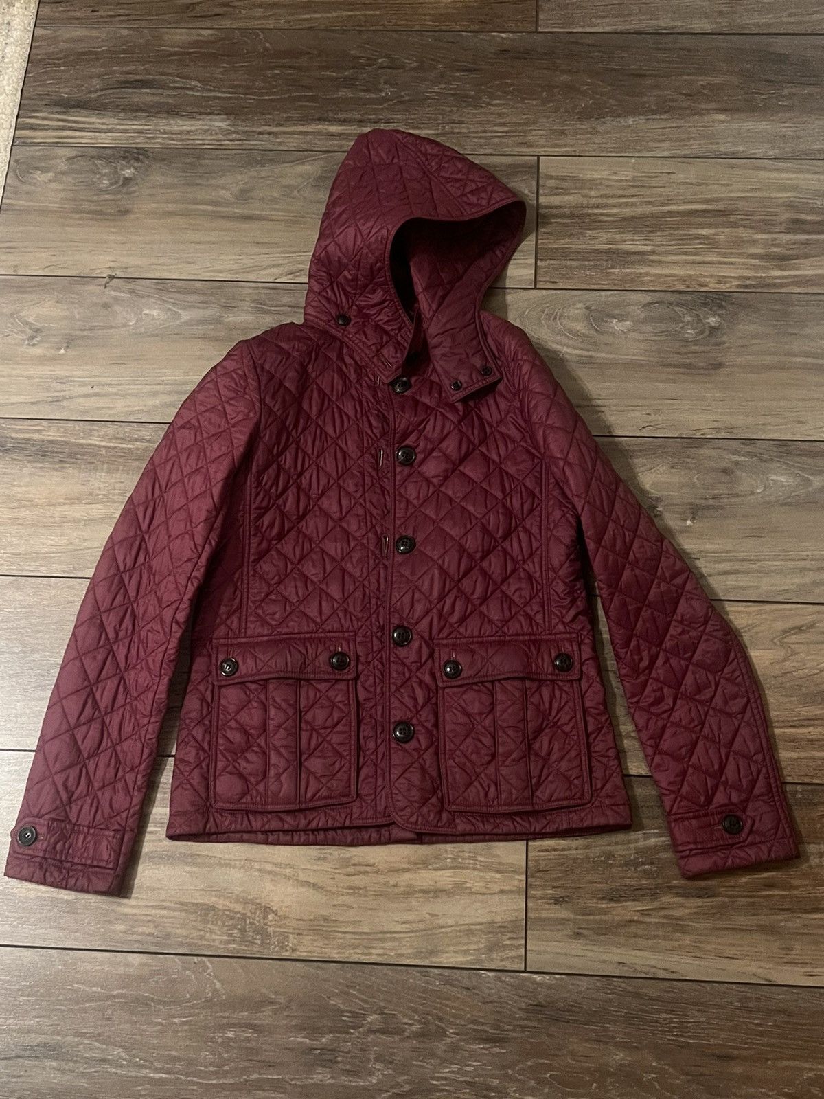 Burberry Maroon Burberry Slim Fit Puffer Jacket - Size 14Y Girls Size XS / US 0-2 / IT 36-38 - 4 Thumbnail