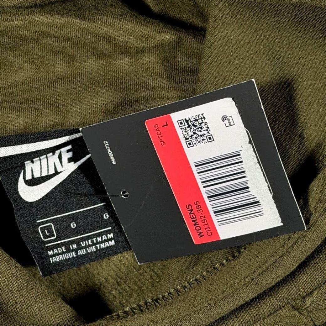 Nike Nike Sweater Womens LARGE Green Hoodie Sweatshirt Spell Out Swoosh With Tags Size L / US 10 / IT 46 - 4 Thumbnail