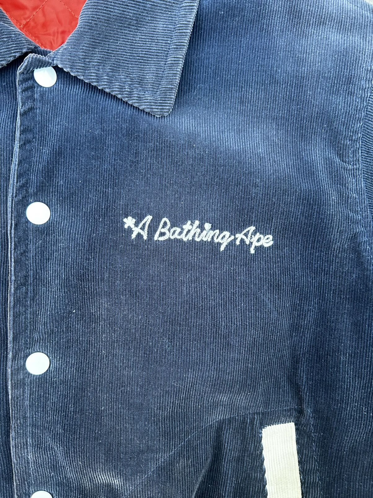Bape Navy 90s Bape General Made College Varsity corduroy Size US M / EU 48-50 / 2 - 4 Thumbnail