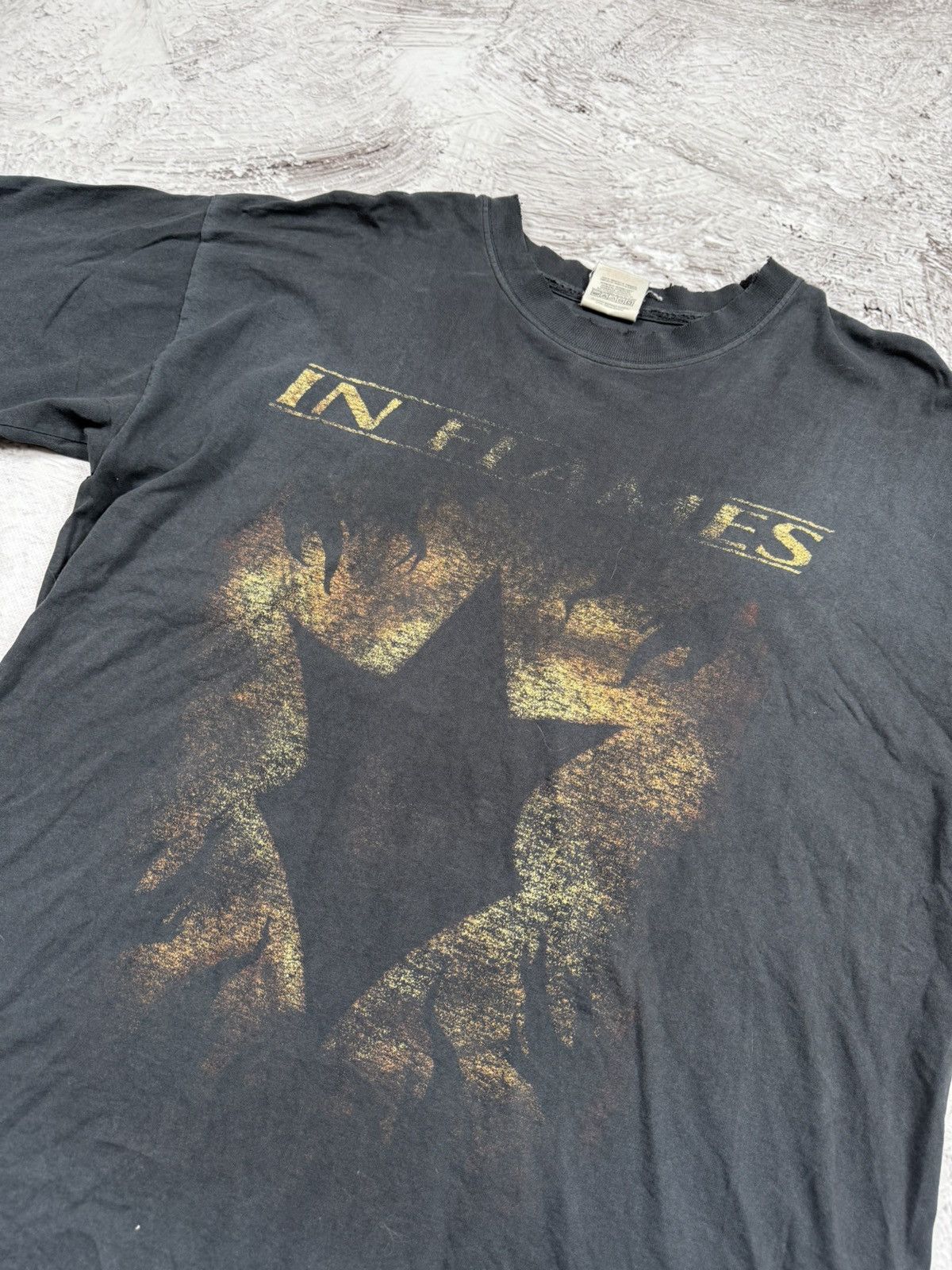 Band Tees × Vintage In Flames 00s Vintage Rock Band tee Size US XL / EU 56 / 4 - 3 Thumbnail