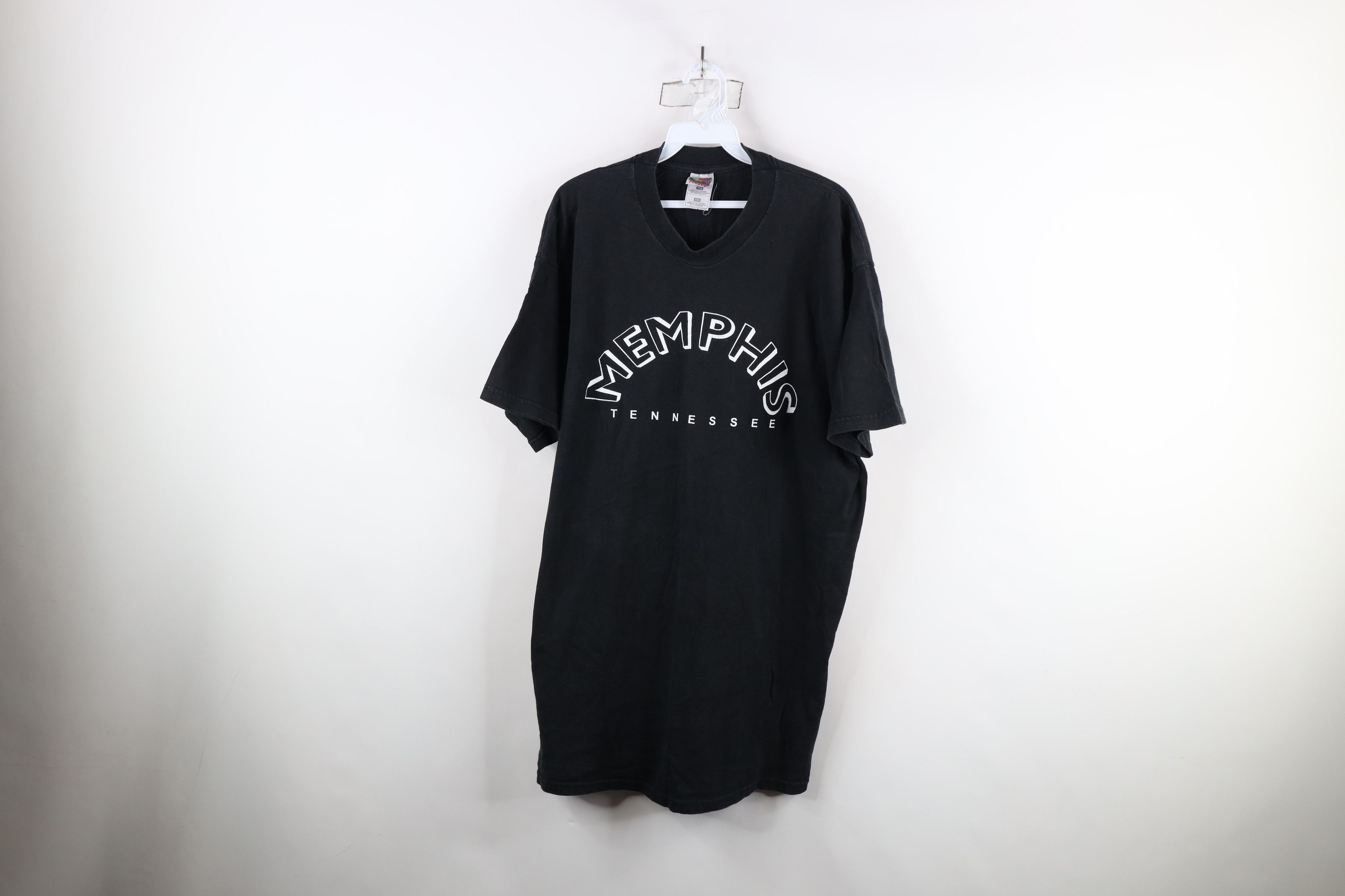 Vintage Vintage 90s Streetwear Spell Out Memphis Tennessee T-Shirt Size US XXL / EU 58 / 5 - 1 Thumbnail