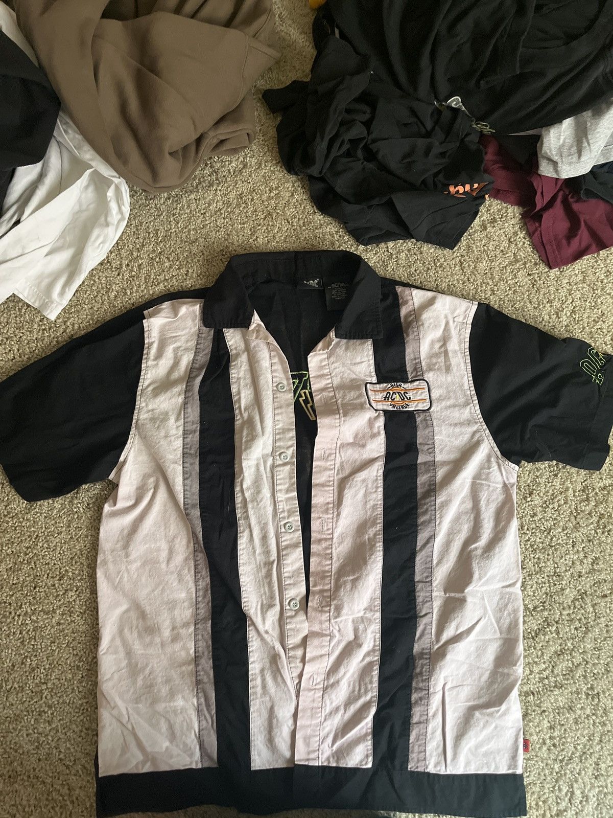 Ac/Dc × Vintage AC/DC button up 2005 | Grailed