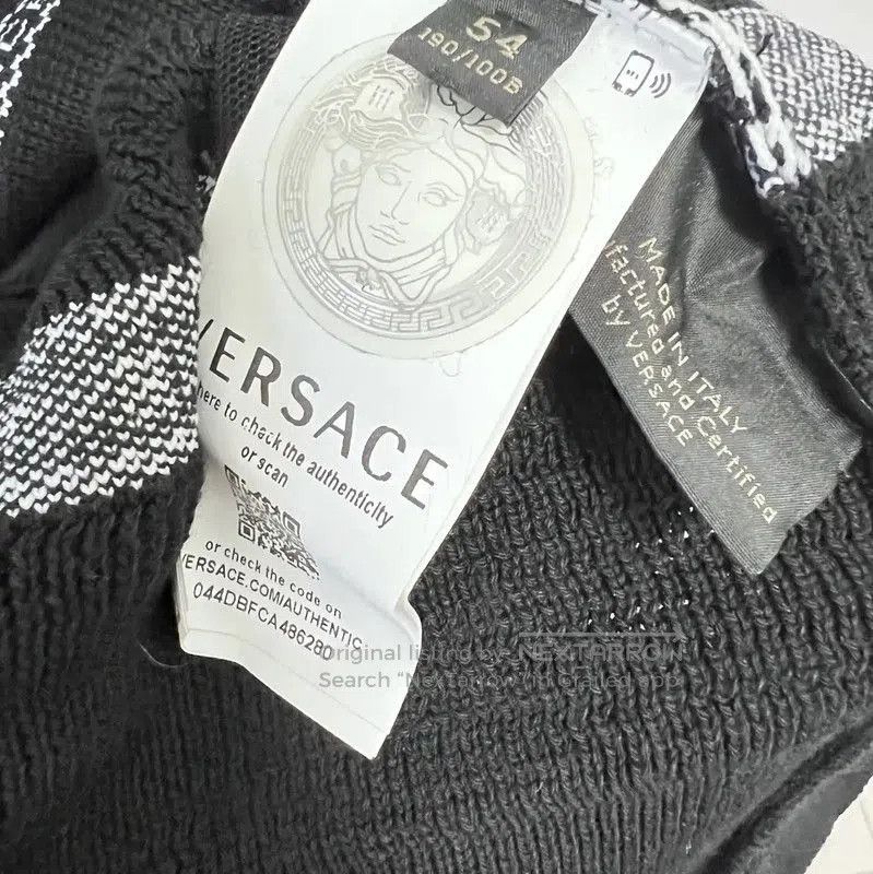 Versace Versace Black Cotton Long Sleeve Pullover Sweater . Size US XXL / EU 58 / 5 - 4 Thumbnail